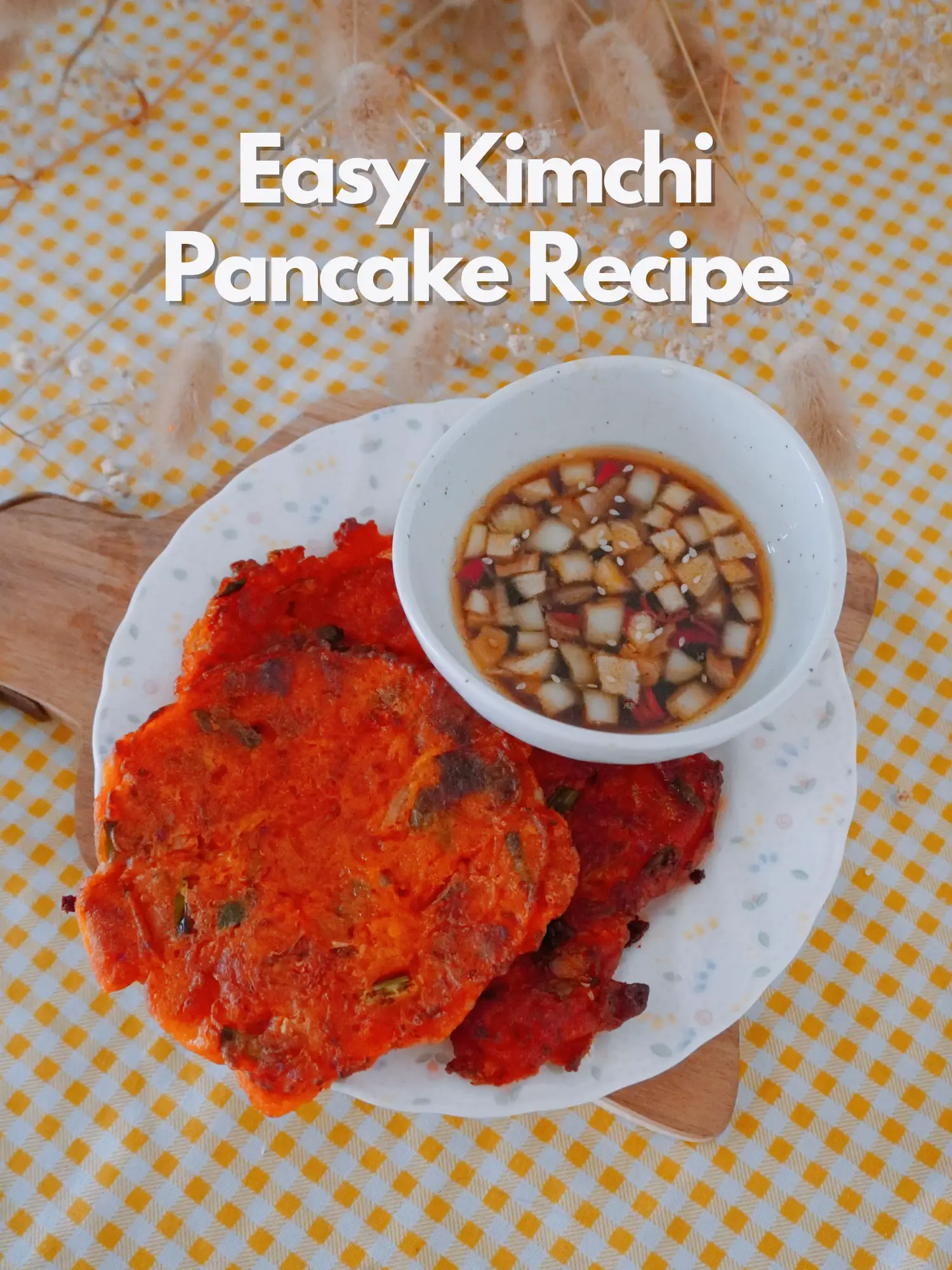 Easy & Quick Kimchi Pancake Recipe (Kimchijeon) แกลเลอรีที่โพสต์โดย