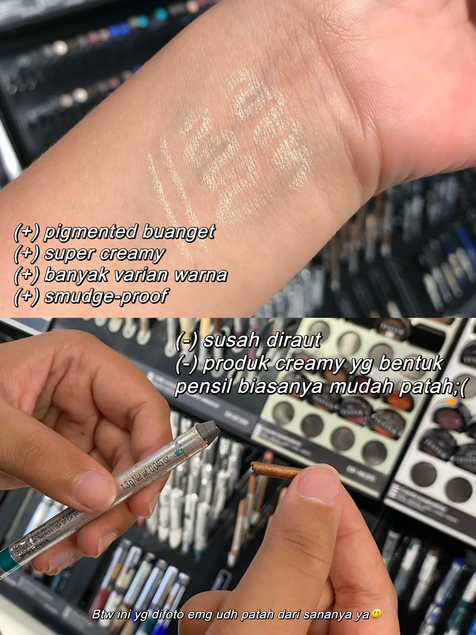 💖Eyeliner pencil ANTI BLEBER💖 Galeri diposting oleh Uyoungbae Lemon8