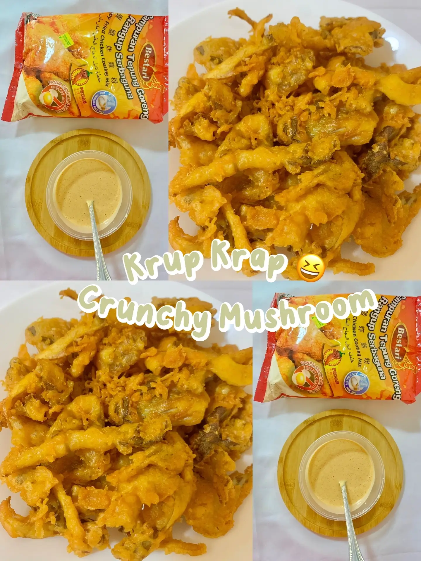 Bestari Crispy Fried Chicken Coating Mix Original Eggless coating