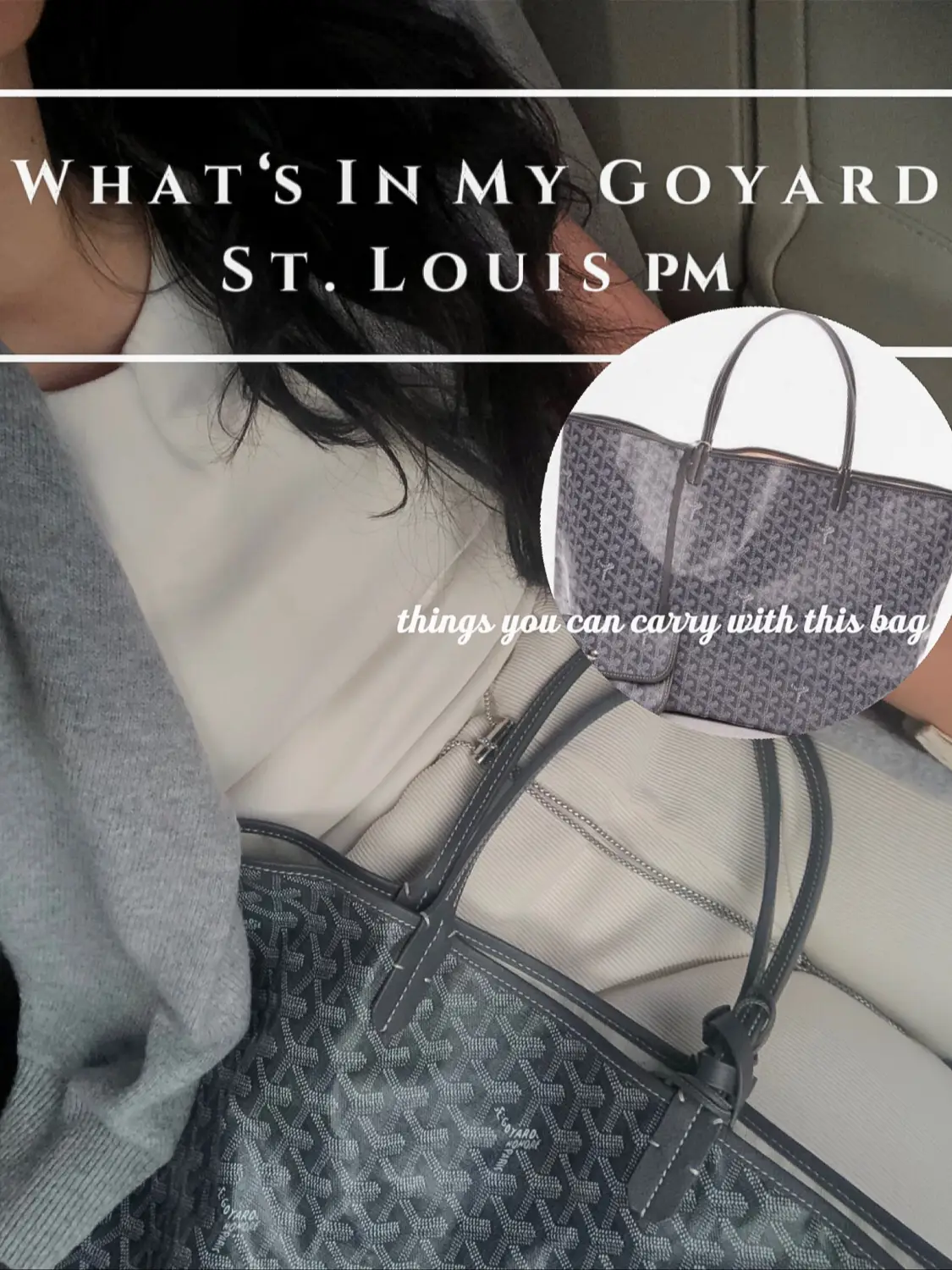 What's in my Goyard St. Louis PM * Chatty bring some SNACKS