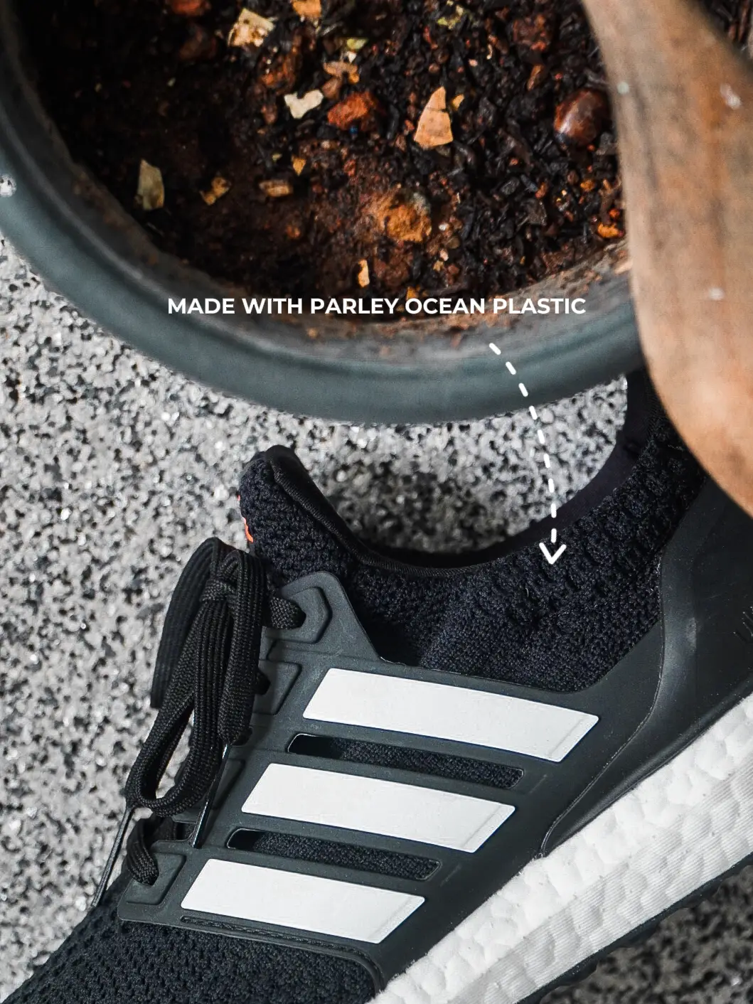 Ultra boost made store of ocean plastic