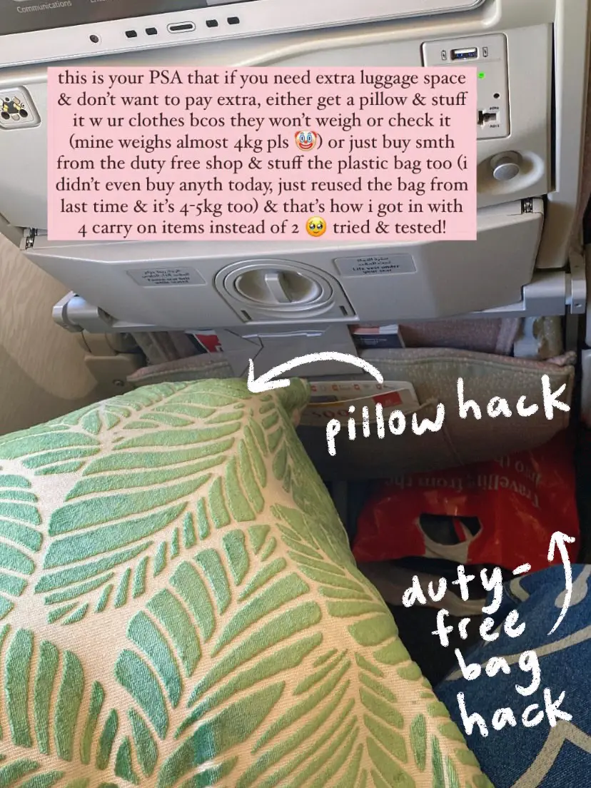NEVER pay for excess baggage agn w these hacks 🤑✈️'s images(1)