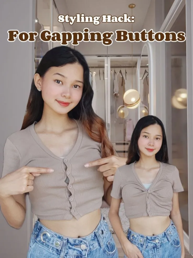 Easy Boob Gap Hack: How to Prevent a Button-Up Shirt From Gaping Open