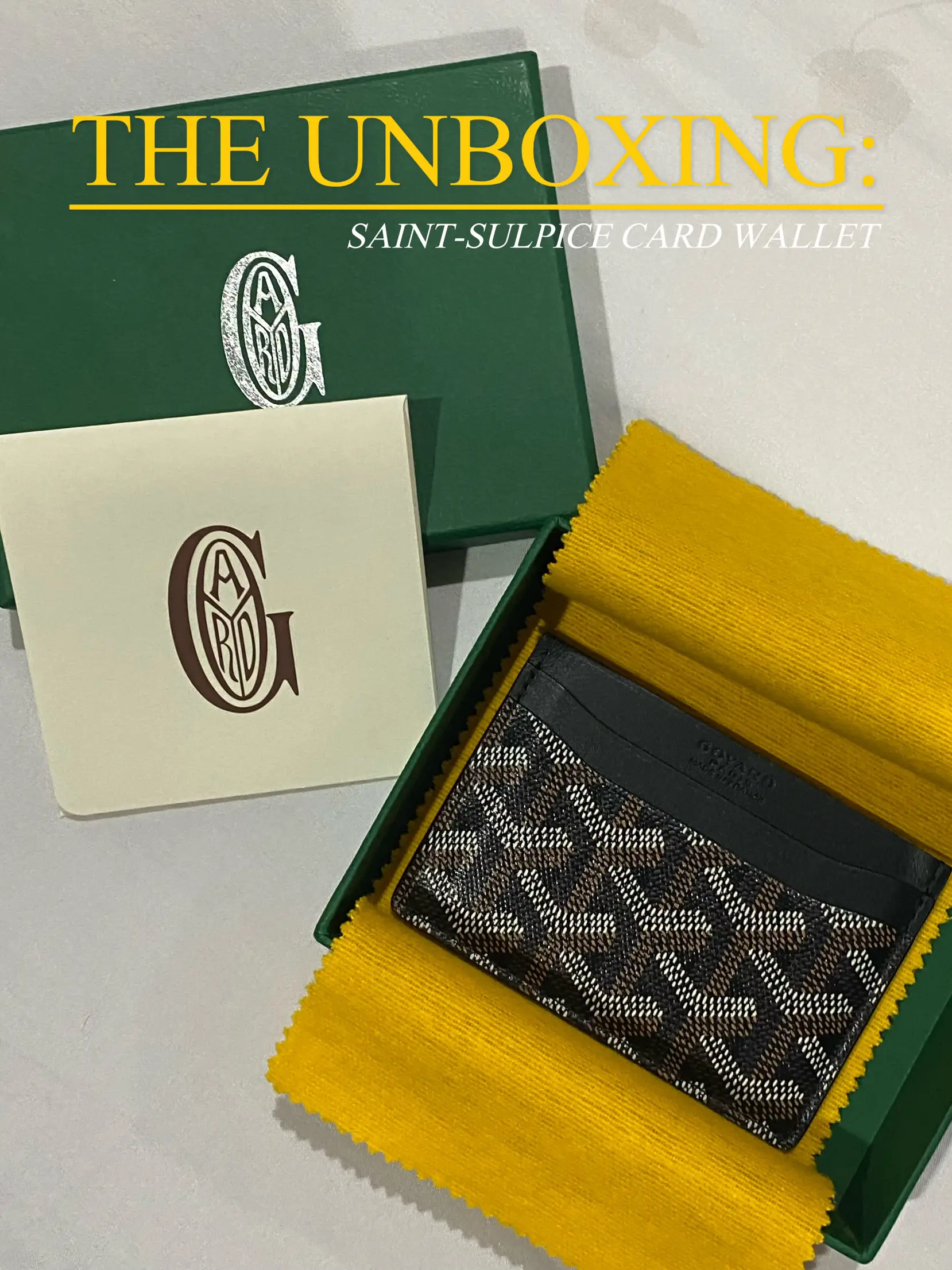 Goyard Saint Sulpice Card Holder Wallet Review & Unboxing 