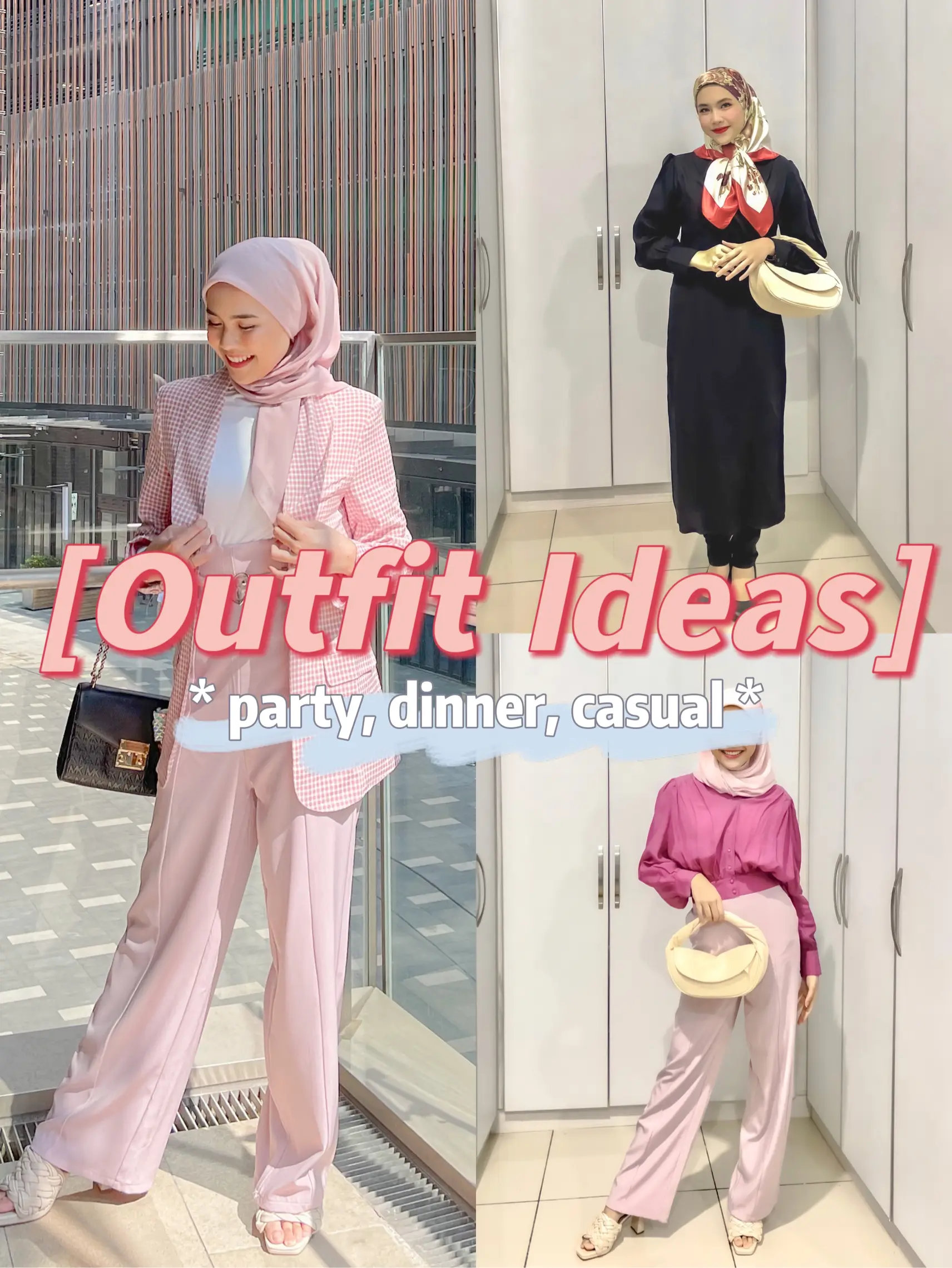 Smart casual muslimah hot sale for dinner