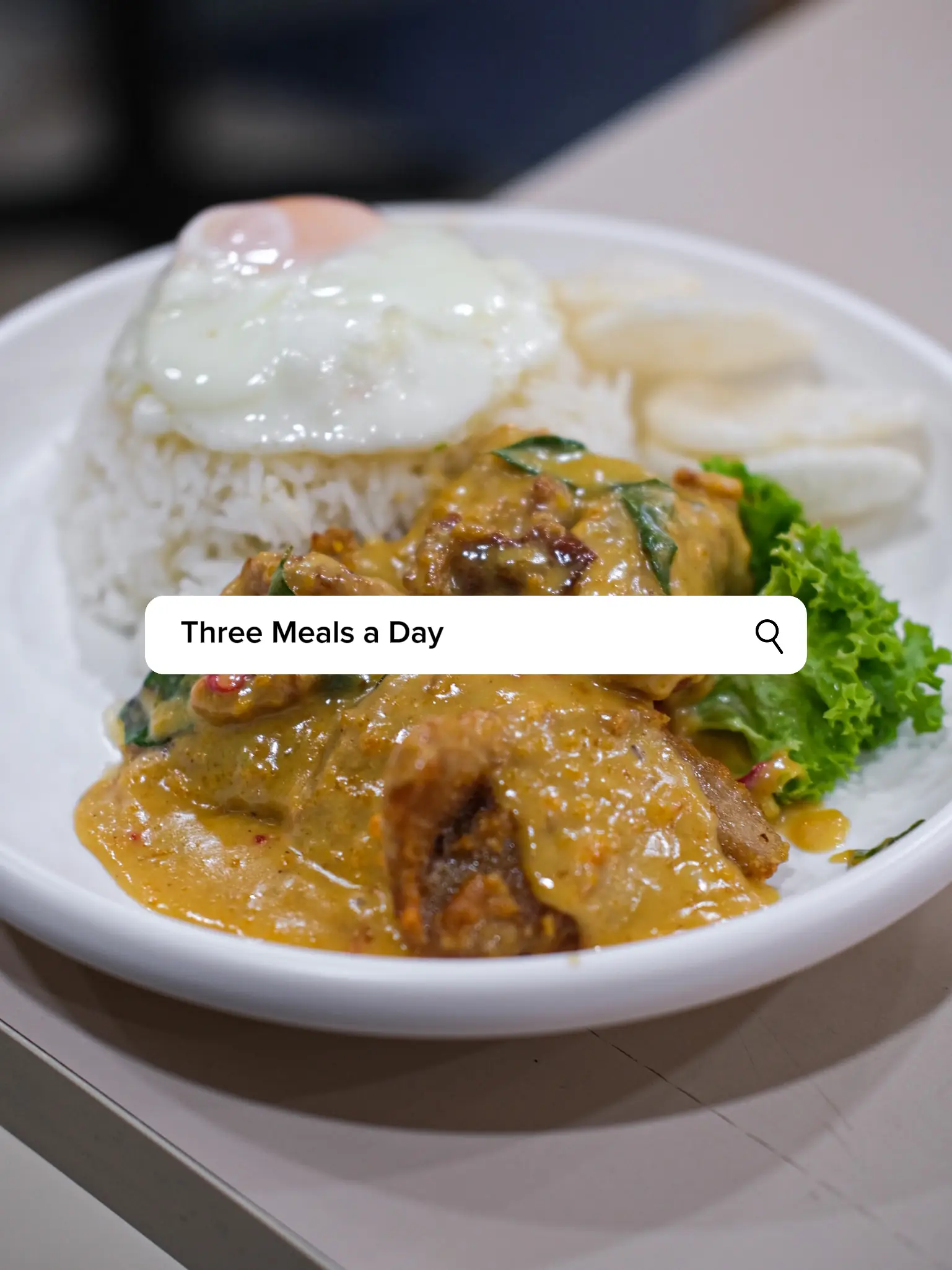📍Three Meals a Day - best Salted Egg Chicken Rice | Gallery posted by  tasteoftasha | Lemon8