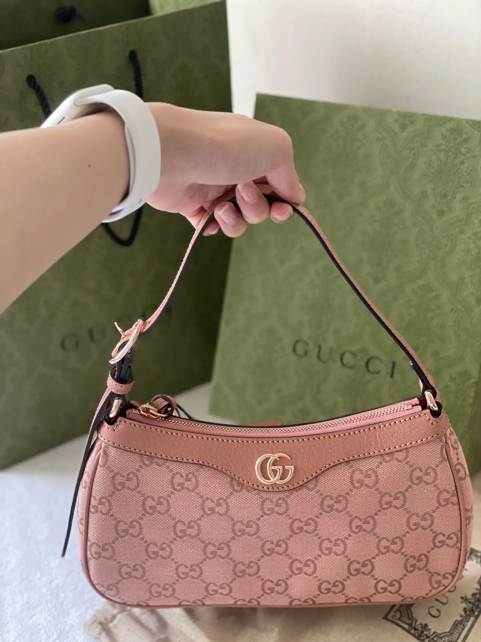 Gucci Ophidia small handbag สีชมพู💖 | Gallery posted by พส.เกาหลี