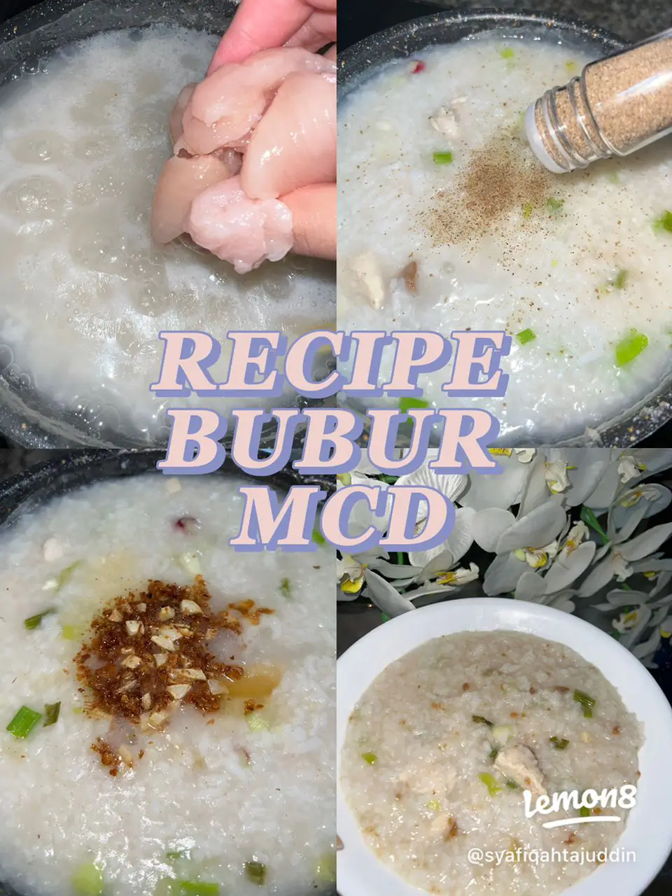 Bubur MCD my way!!!!! Easy, simple, yummy 💘 | Galeri disiarkan oleh ...