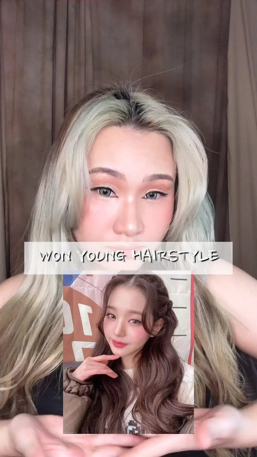 EASY METHOD] GET TWICE BLONDE PIGTAILS FREE HAIR 🤩🥰 IN TWICE