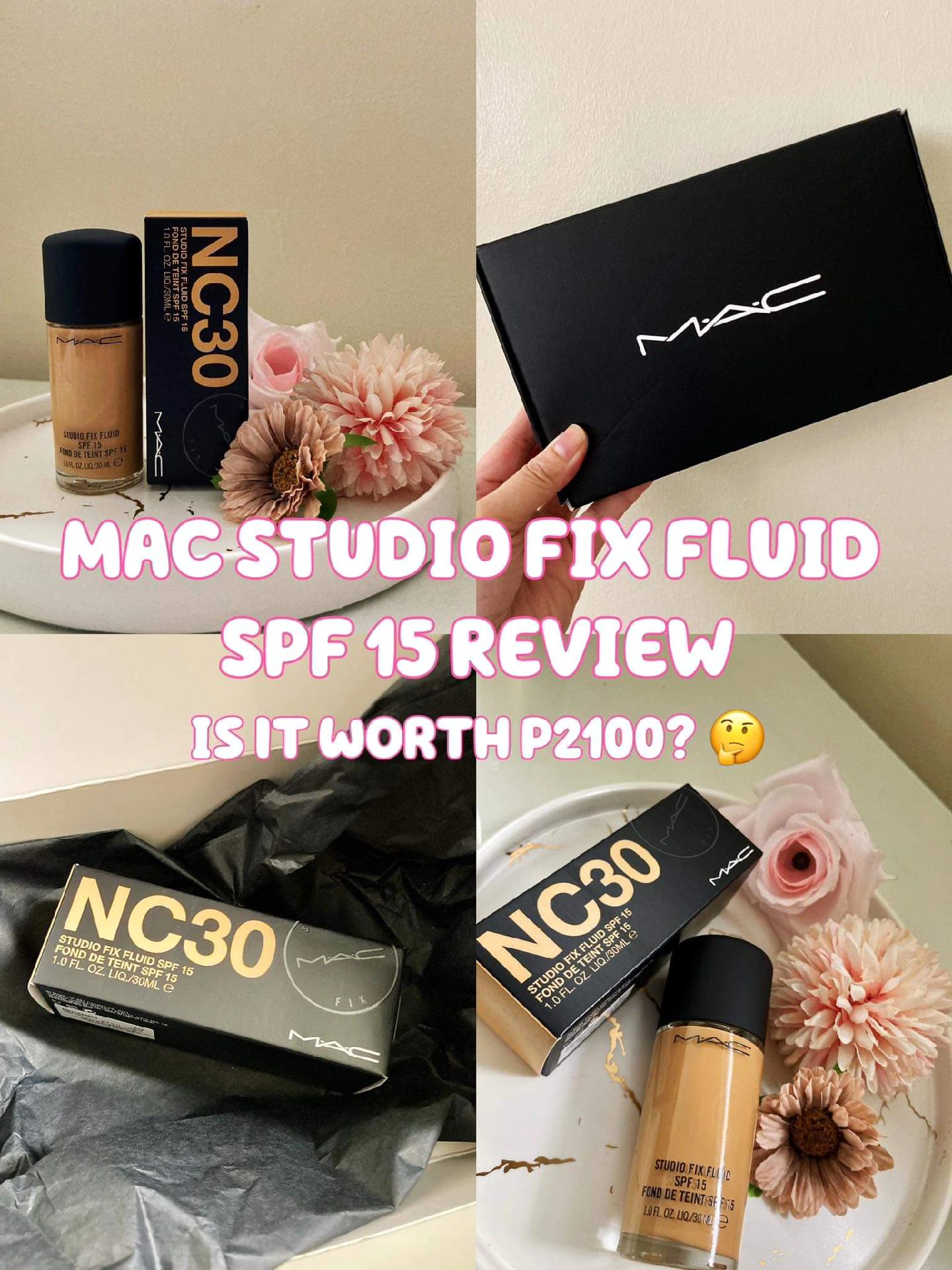 MAC studio fix fluid SPF 2024 15 NC30