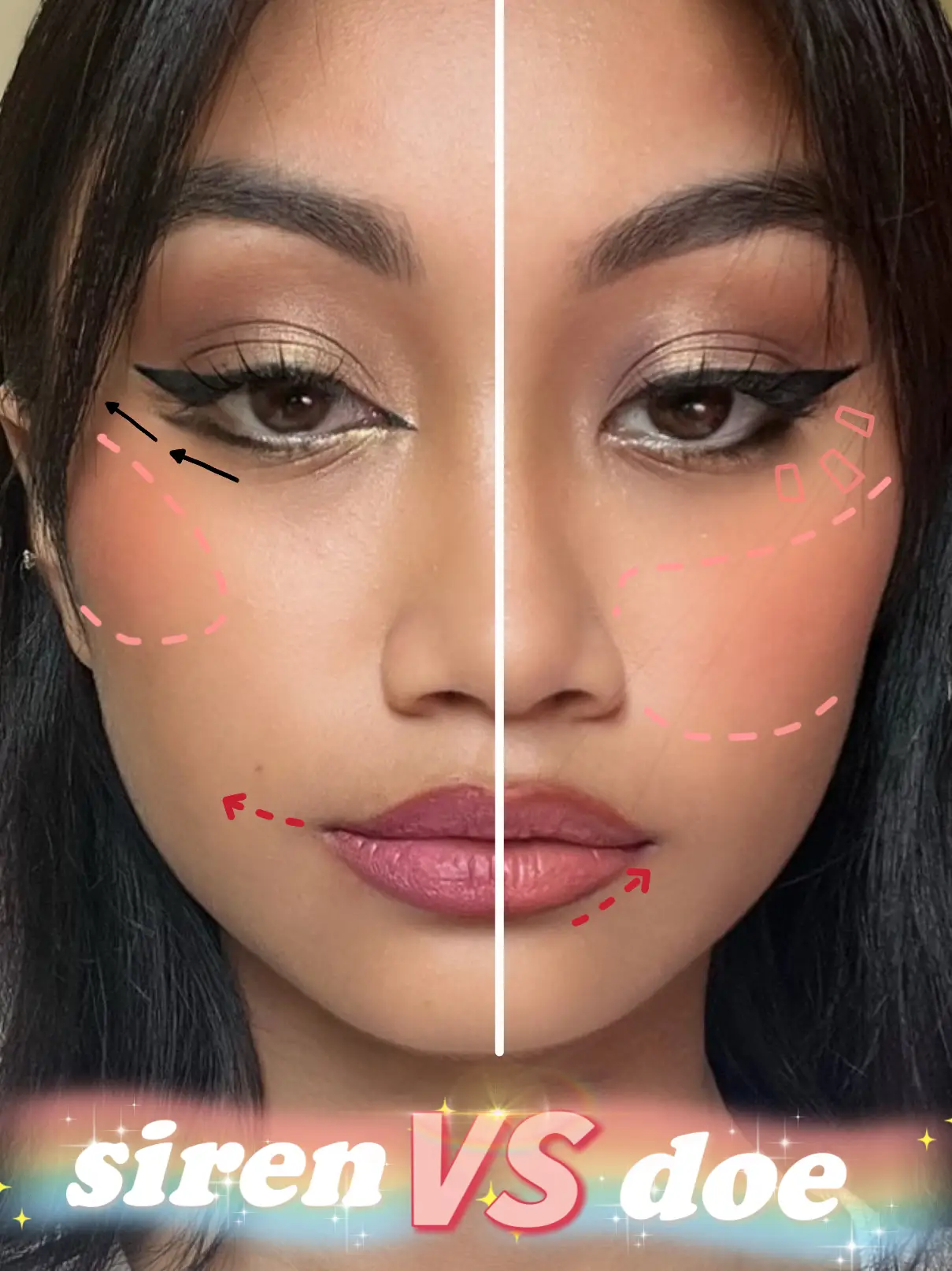 Doe Vs Siren Eye Makeup Blush Tricks