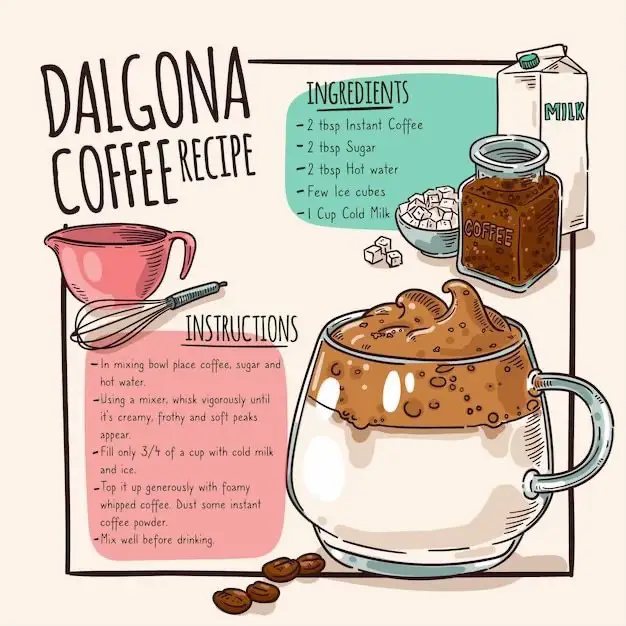 Hot Dalgona Coffee Recipe
