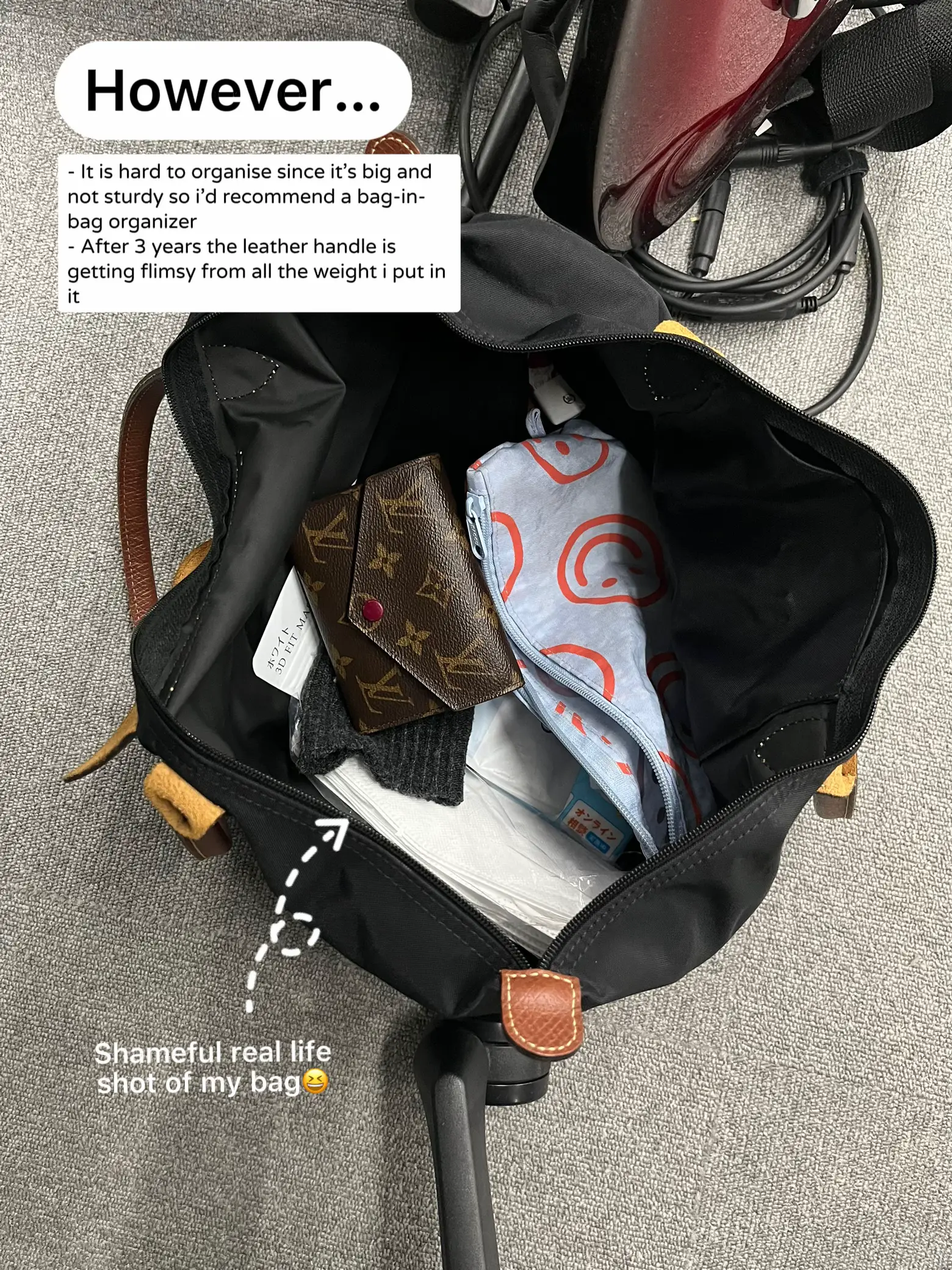 Longchamp Le Pliage Old vs New  What's Inside my Work Bag 