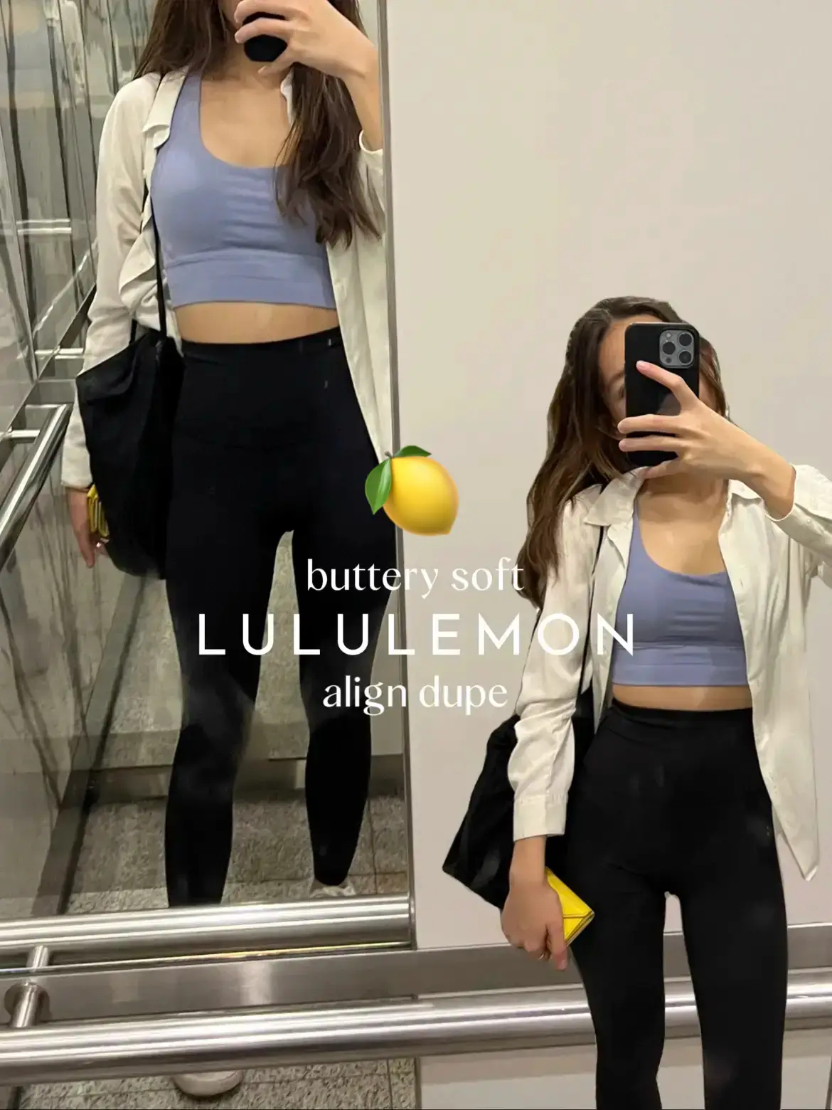 Comparing the  lululemon align legging dupes to the real lululem
