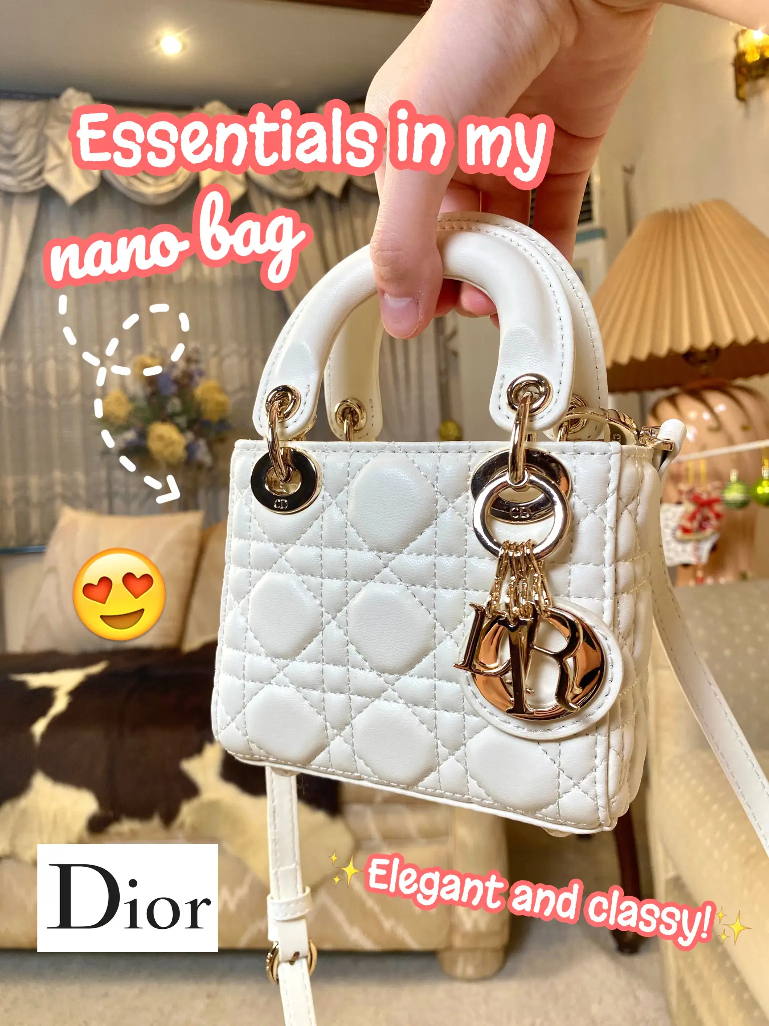 Nano lady dior bag best sale