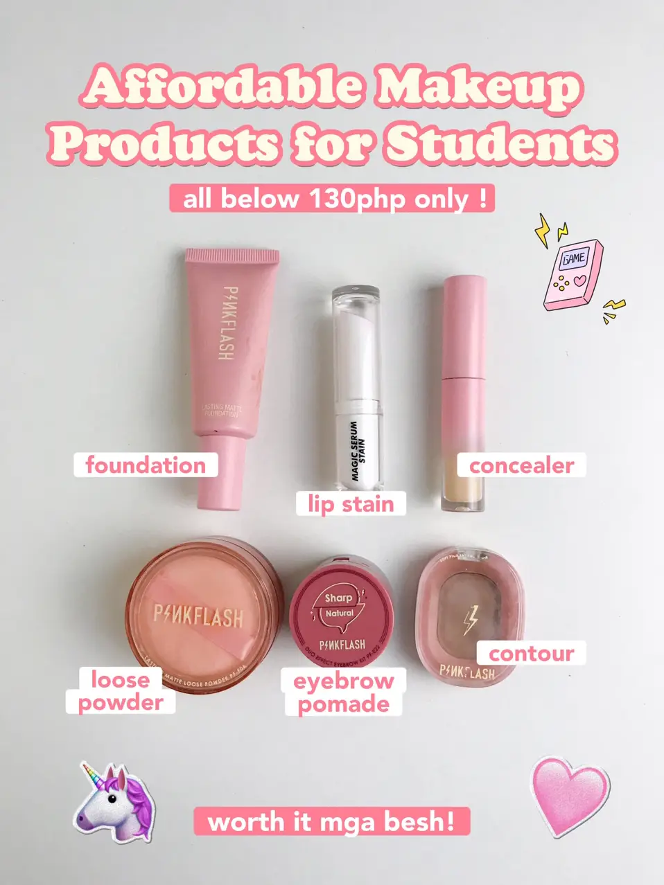Sample products for students