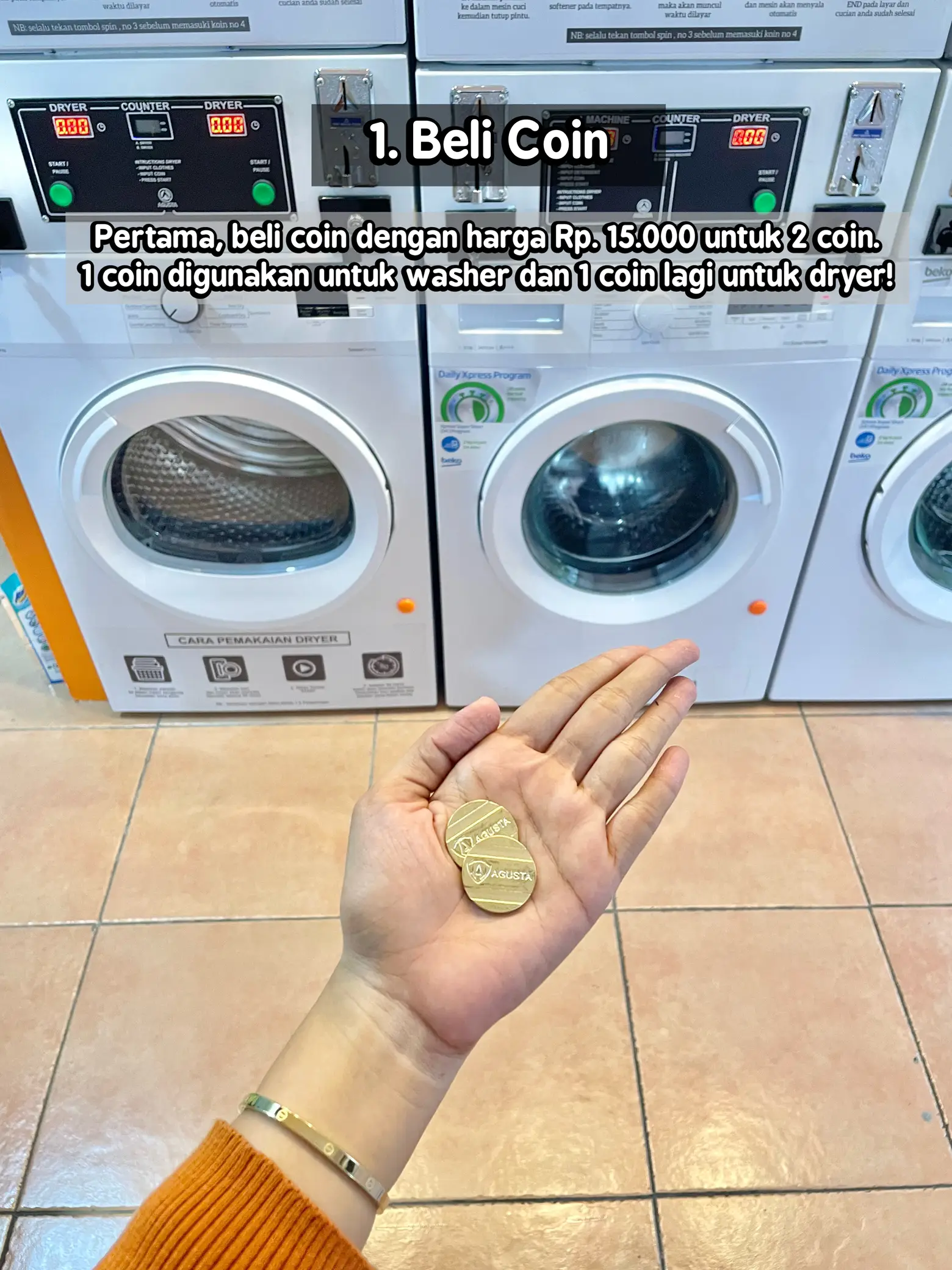 Tutorial Self Service Laundry Coin Gallery posted by Putri