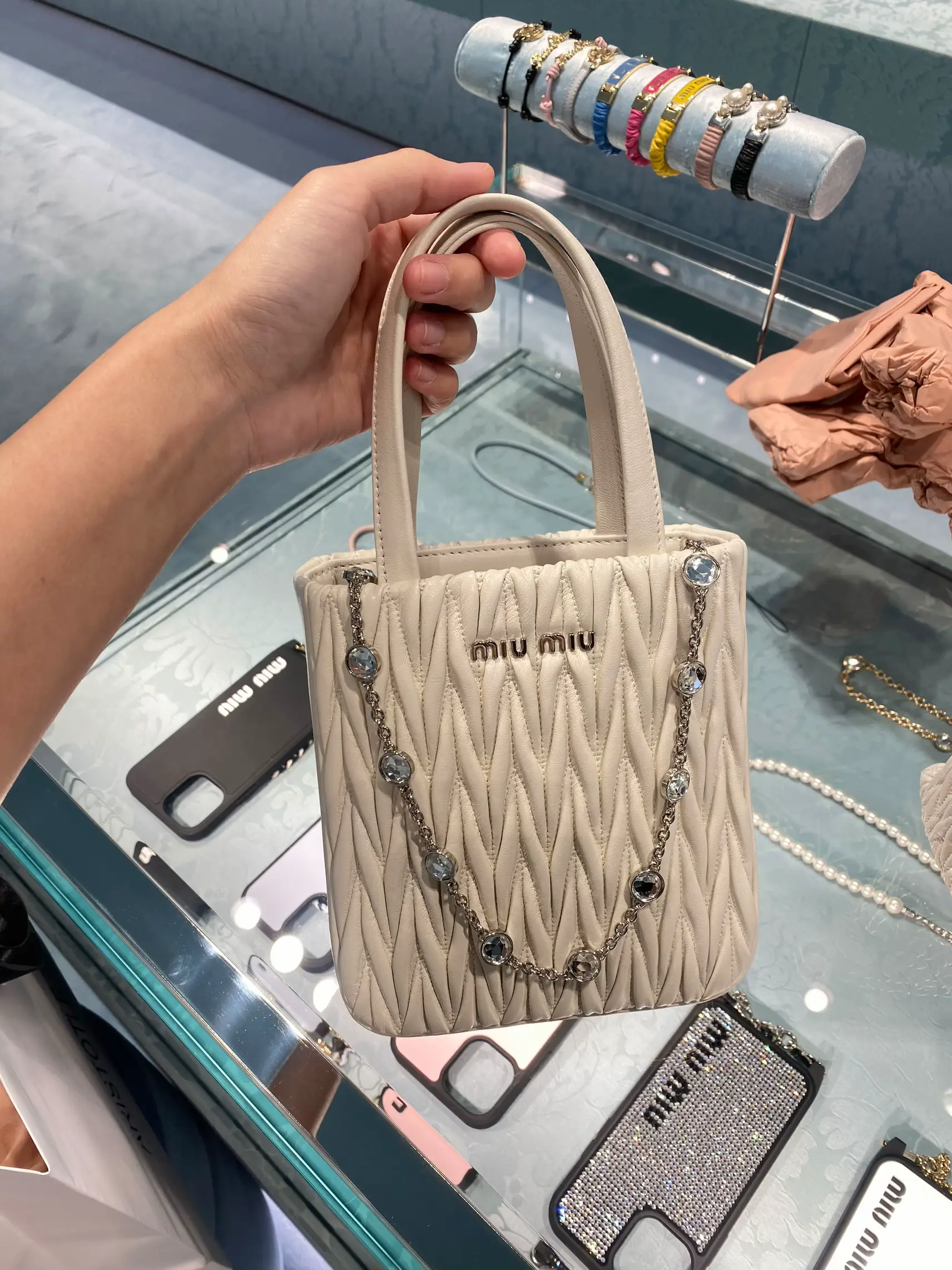 Miu miu best sale diaper bag