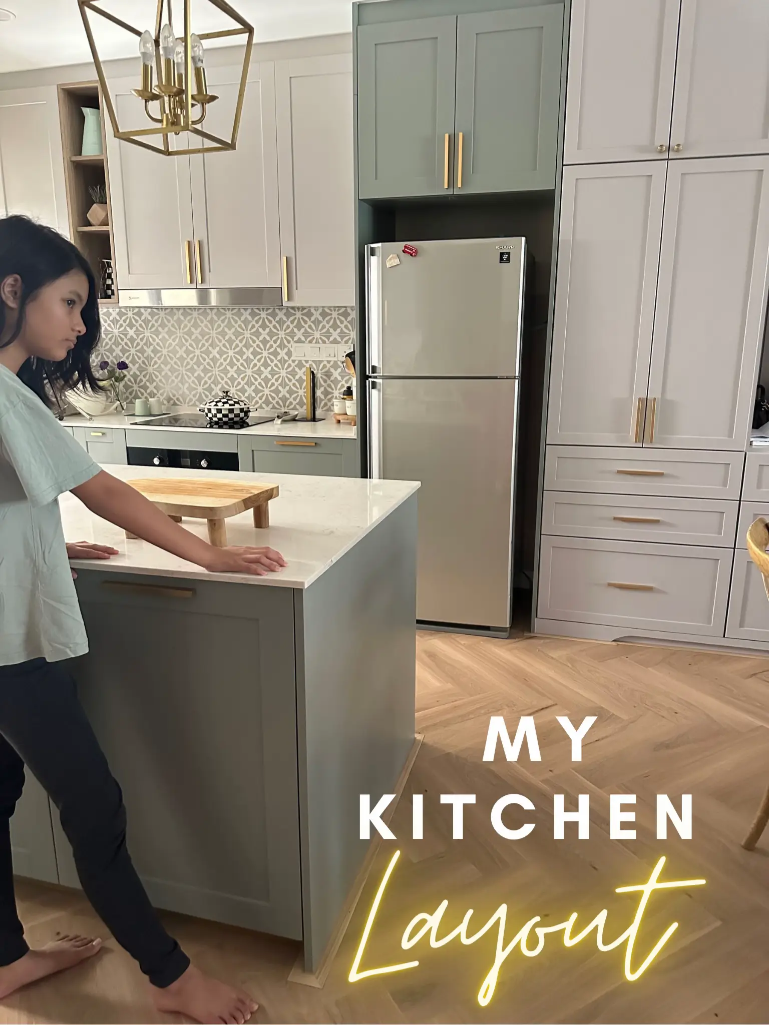 My Kitchen Layout | Video published by Momlovesdecoart | Lemon8