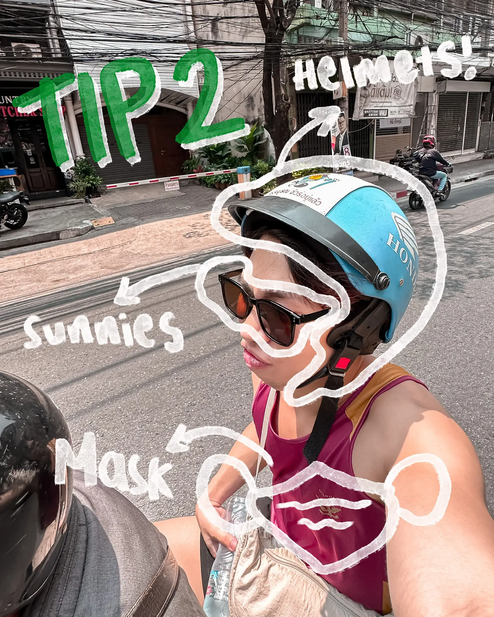 How to take GRAB BIKE SAFELYThailand  + Why in 🏍️ 🇹🇭's images(3)