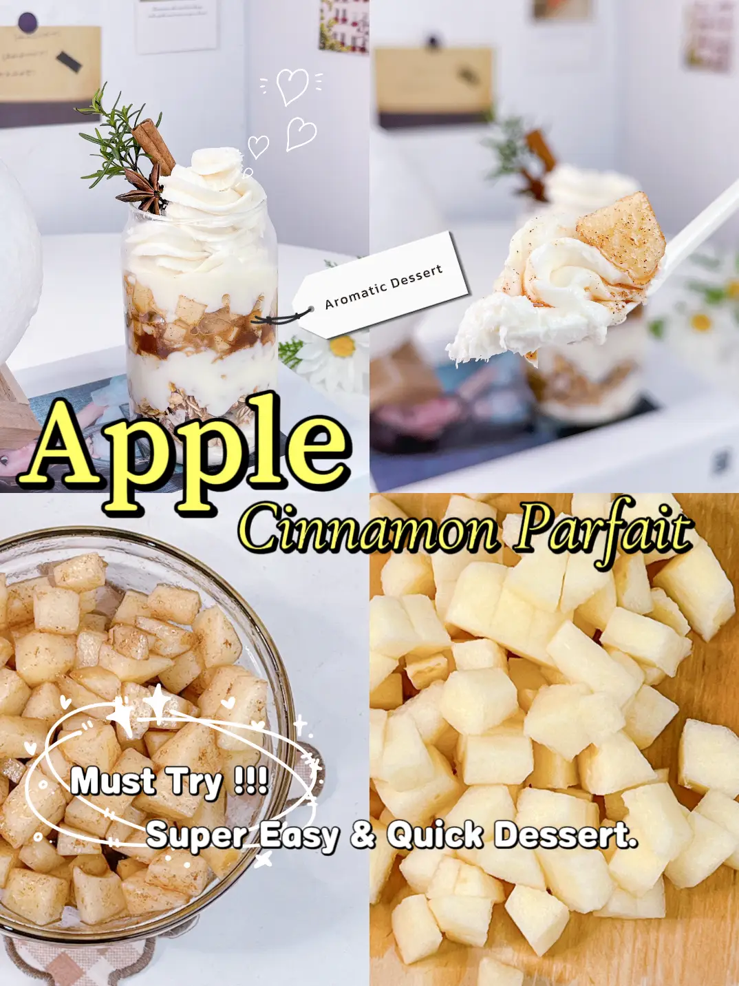 Best Aromatic Dessert ✨ Apple Cinamon Parfait ✨ | Gallery posted