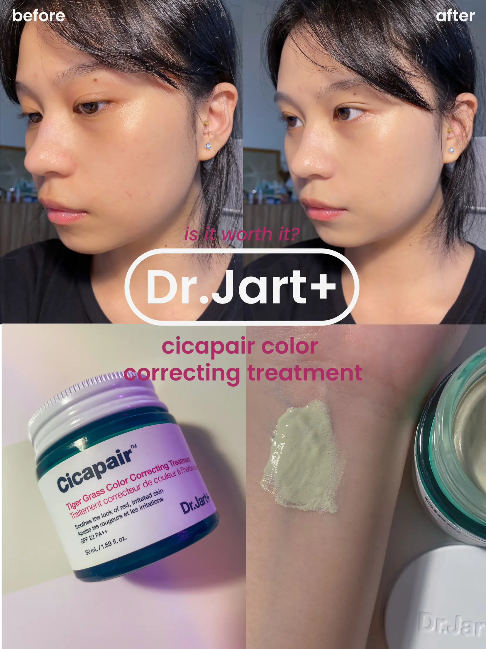 Dr. Jart+ Cicapair Color Correcting Cream Review: Dr. Jart Skincare
