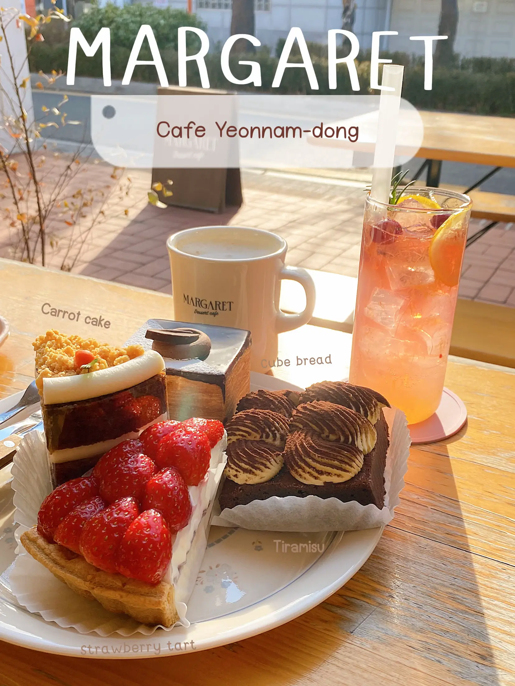Margaret cafe ย่านยอนนัม ร้านน่ารักแสงสวยย แกลเลอรีที่โพสต์โดย