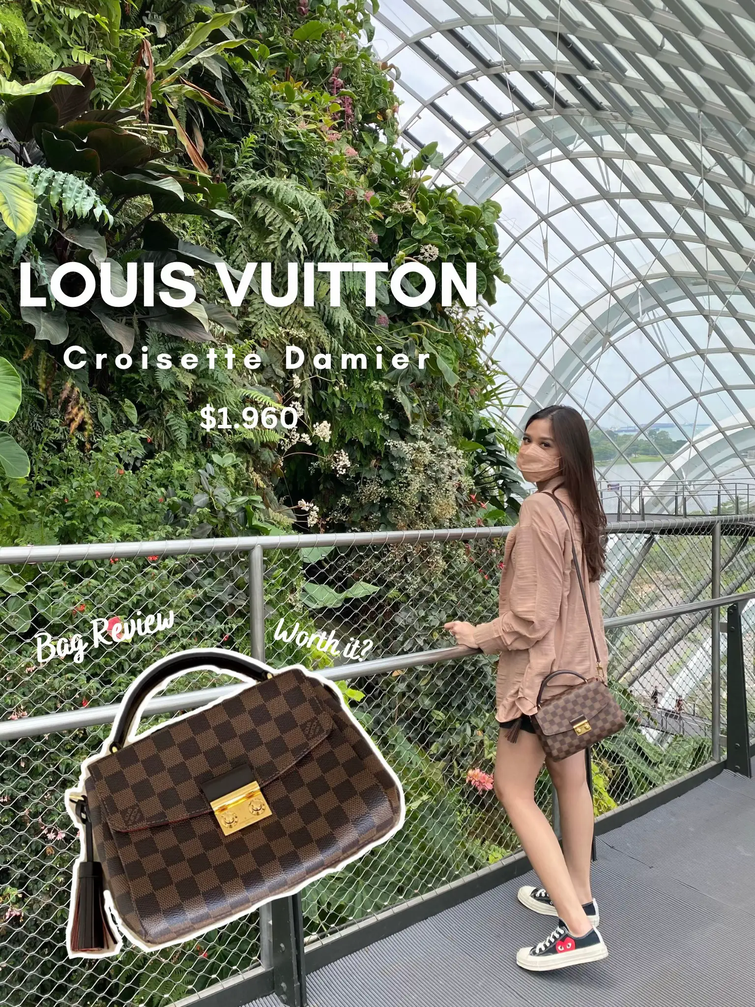 Review classic LV bag, Croisette Damier👜