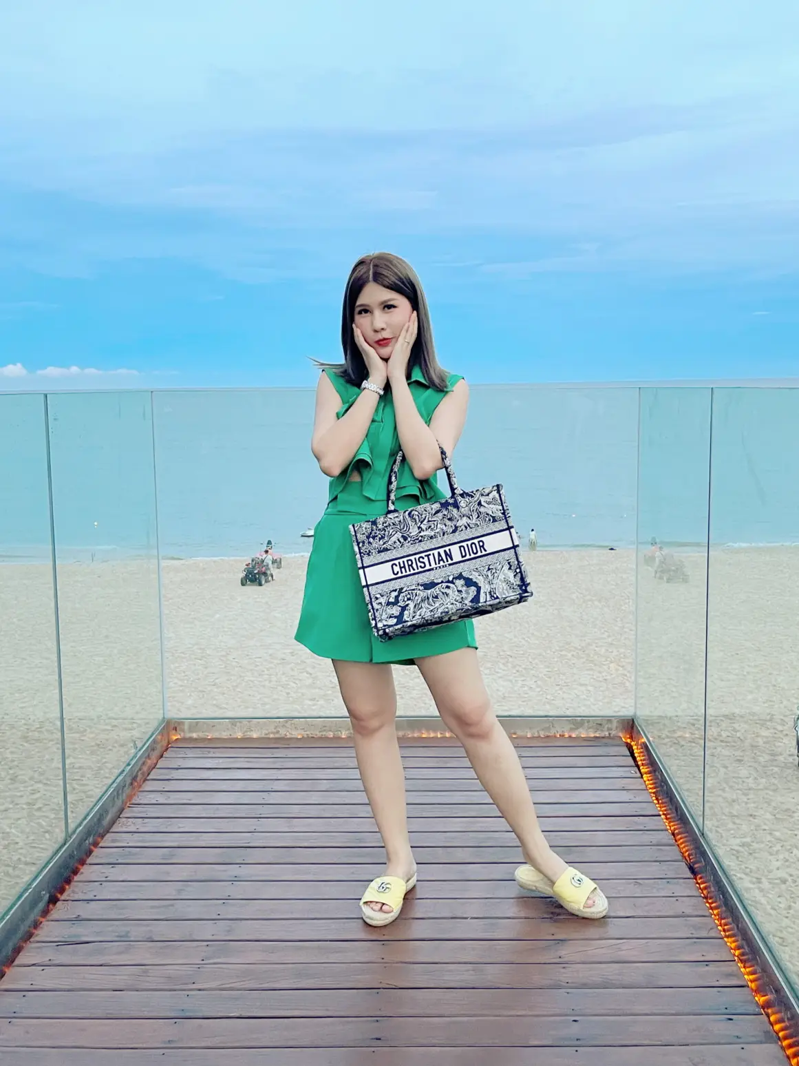 グッチエスパドリーユサンダル&マッチルックトゥザシーレビューEp.1  