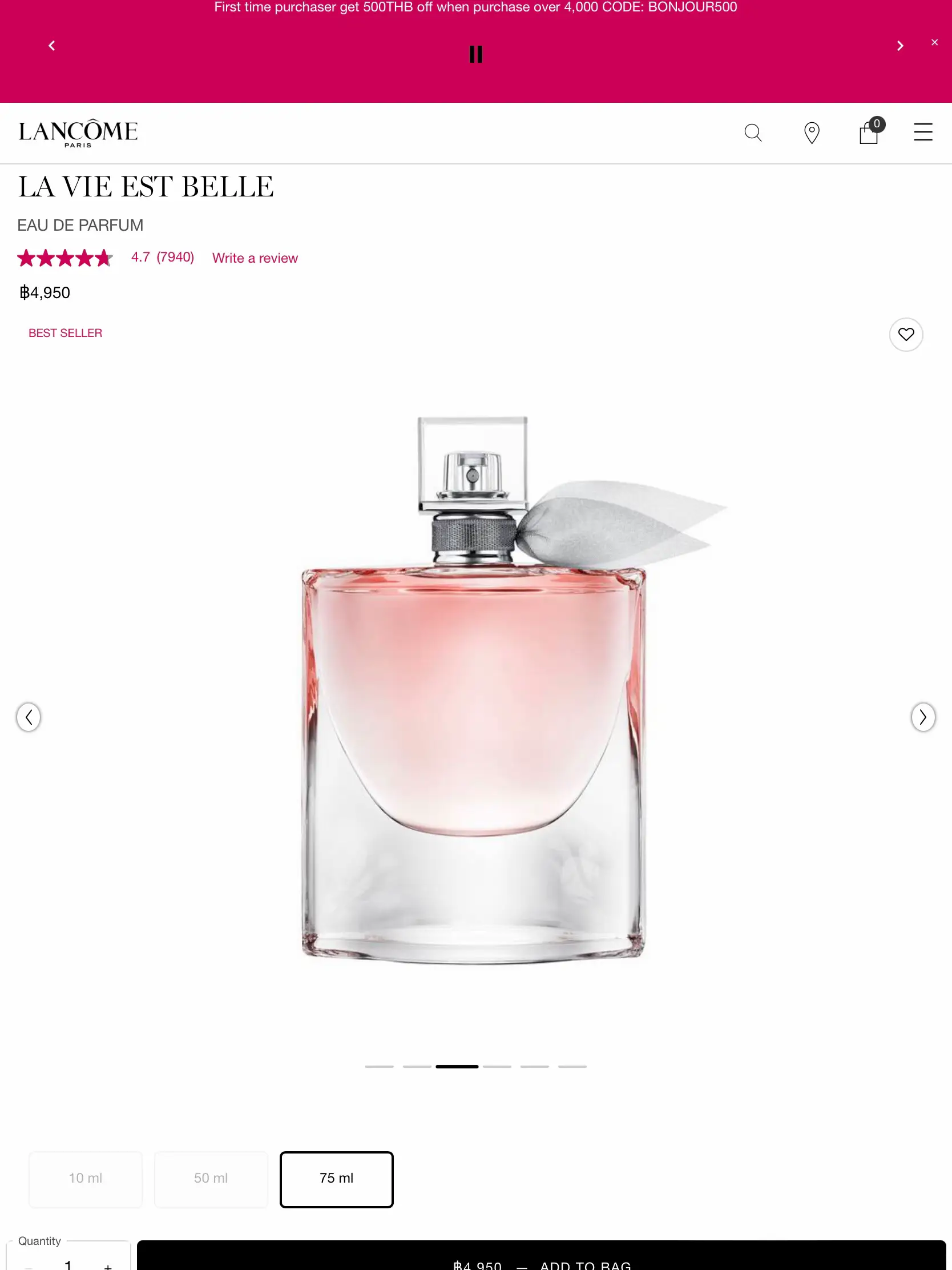 Best seller lancome perfume hot sale