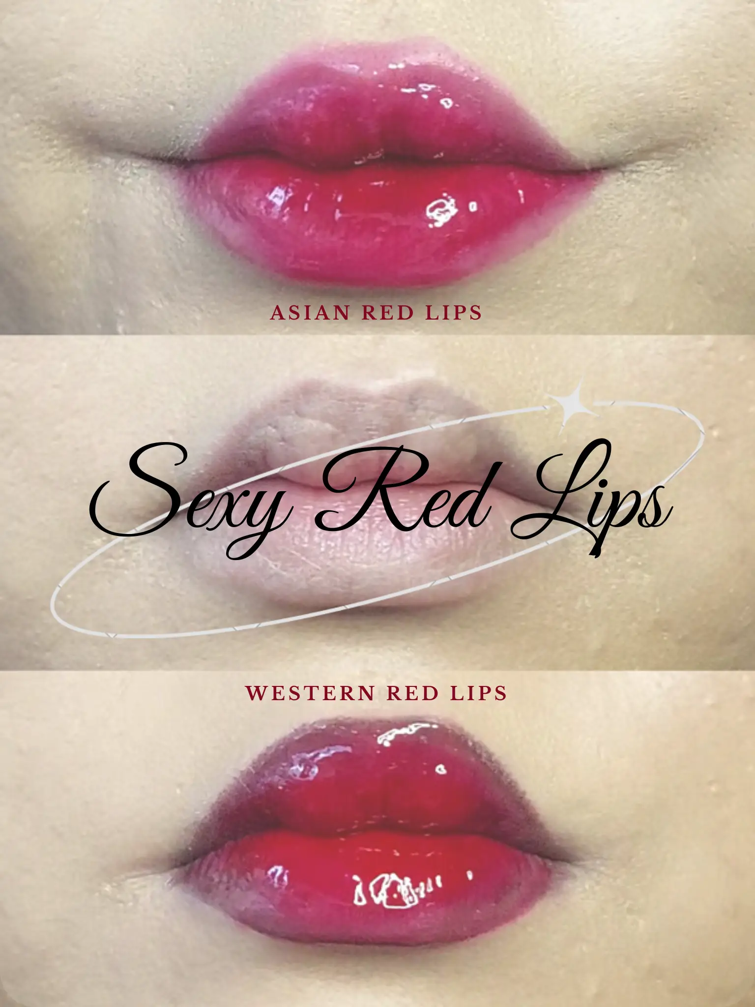 Sexy Red Lips 👄 Asian vs Western ❤️ | Gallery posted by azze 🖤 | Lemon8