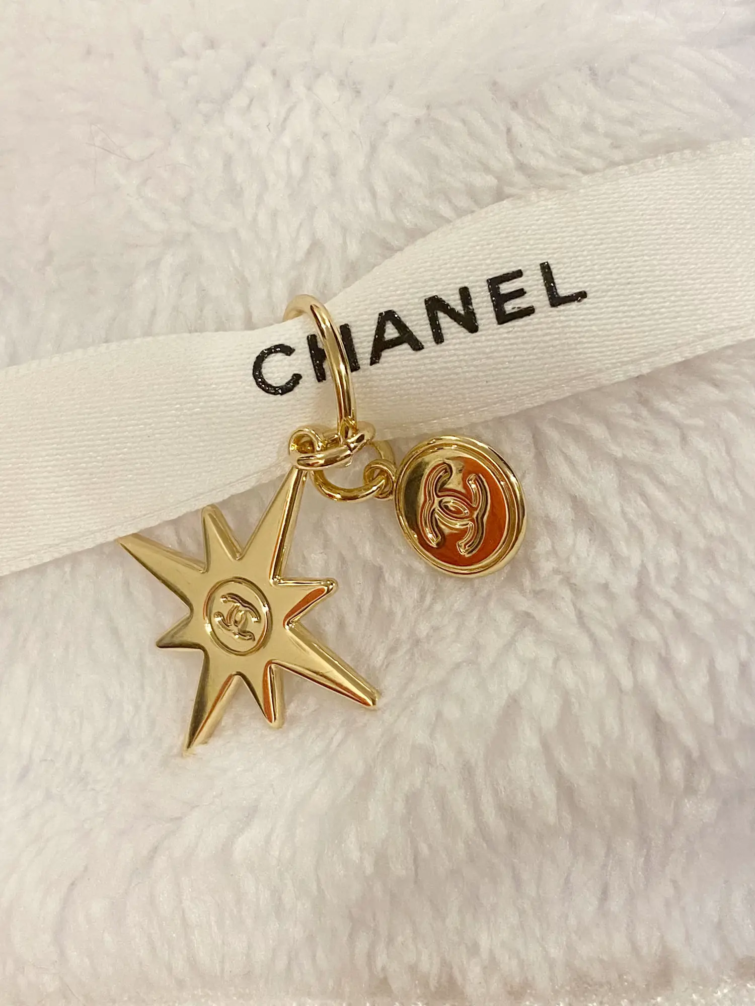 gold chanel diy charms