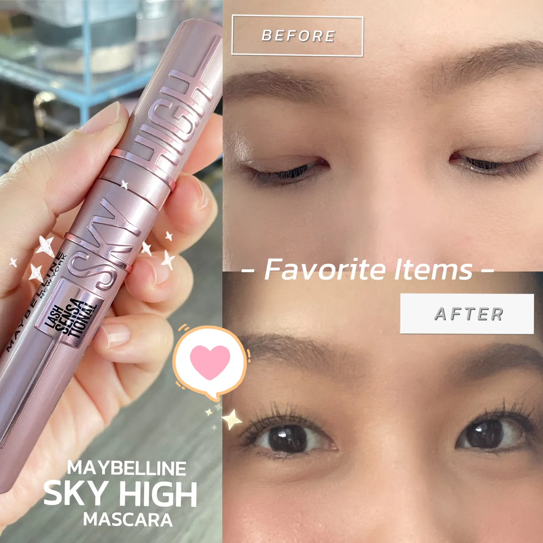 [Mascara] Maybelline Sky High มาสคาราคู่บุญ 📈 แกลเลอรีที่โพสต์โดย Sapphire Lemon8