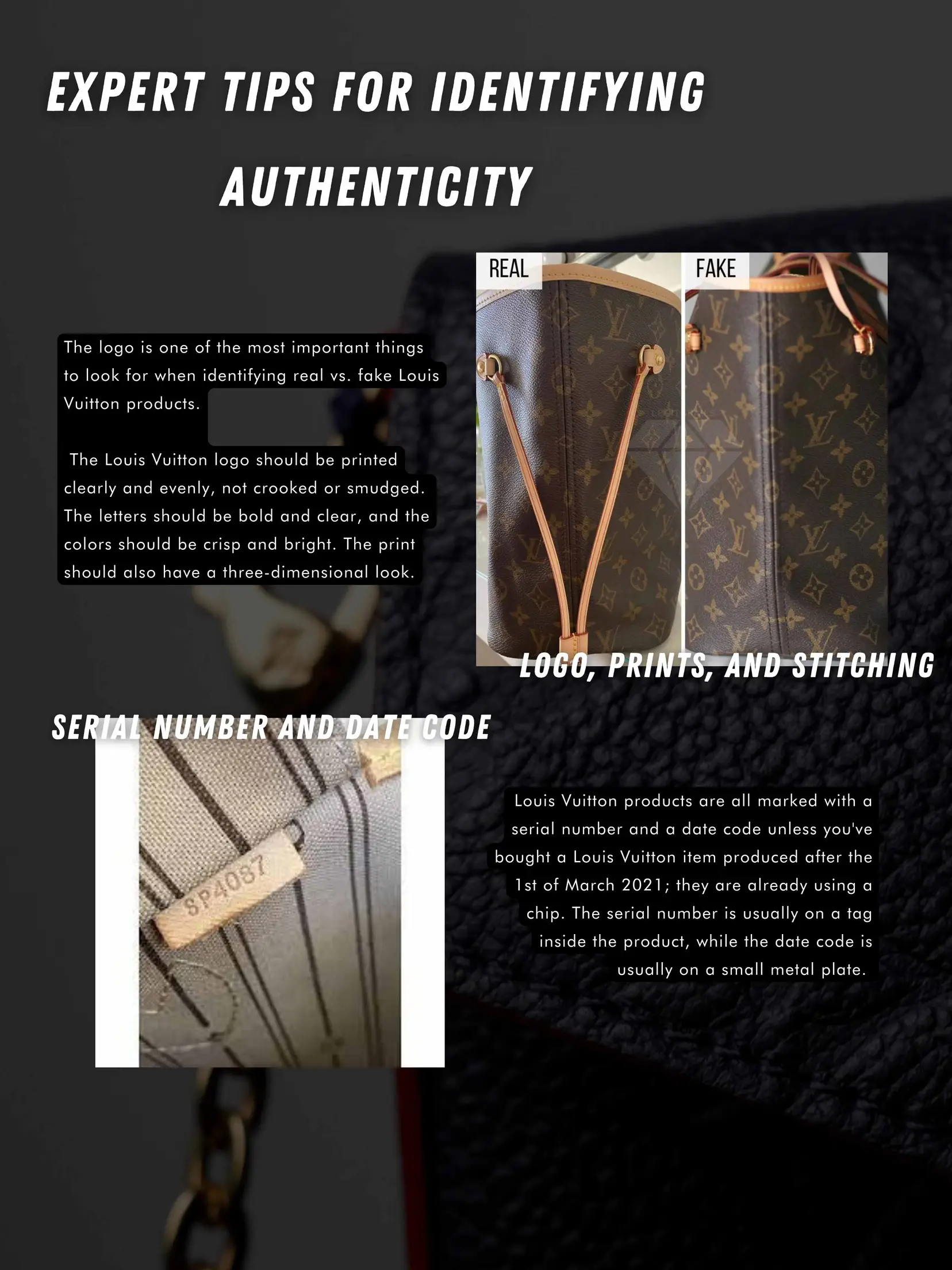 Real vs Fake Louis Vuitton Bags