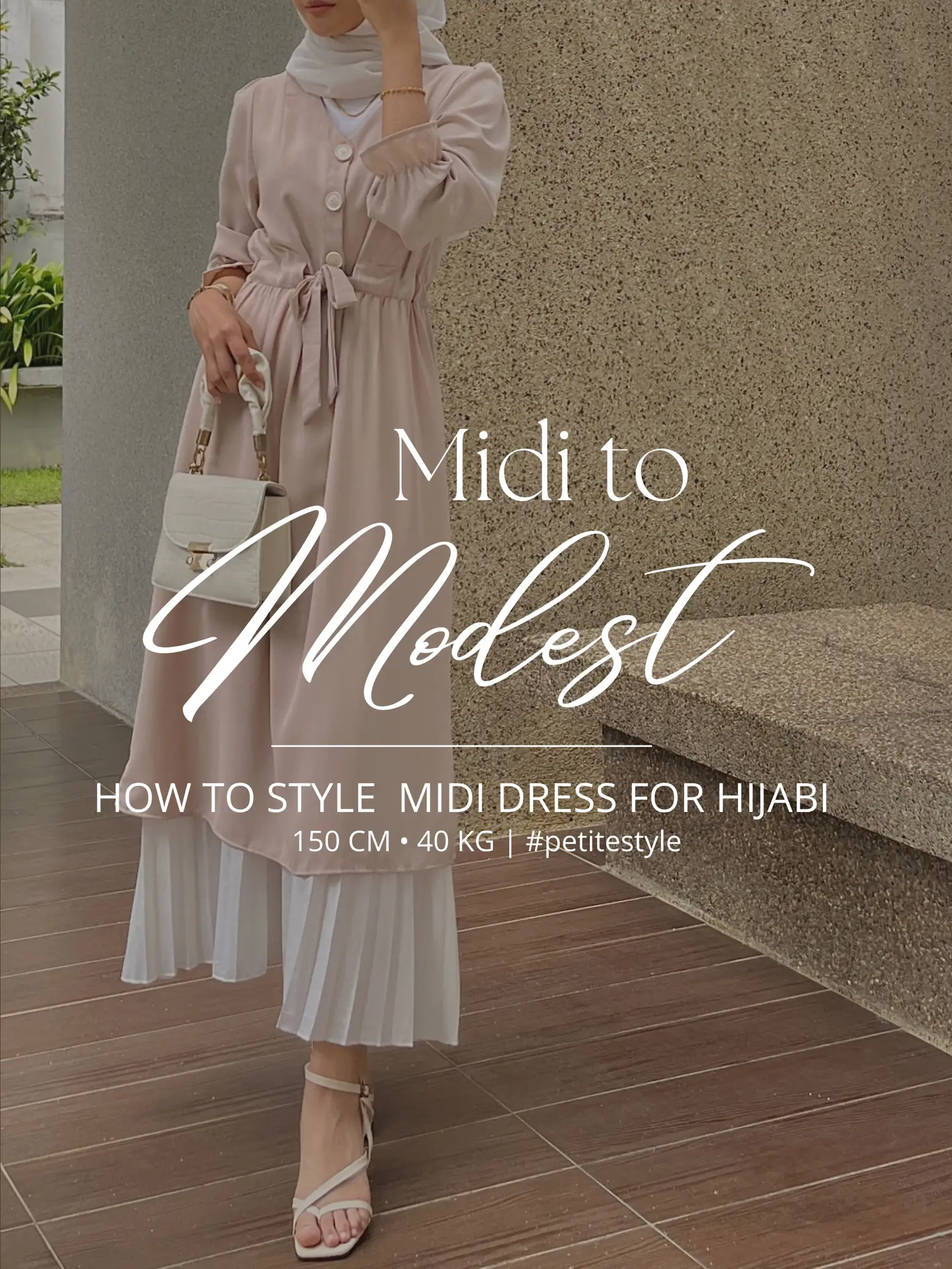 Midi top dress hijab