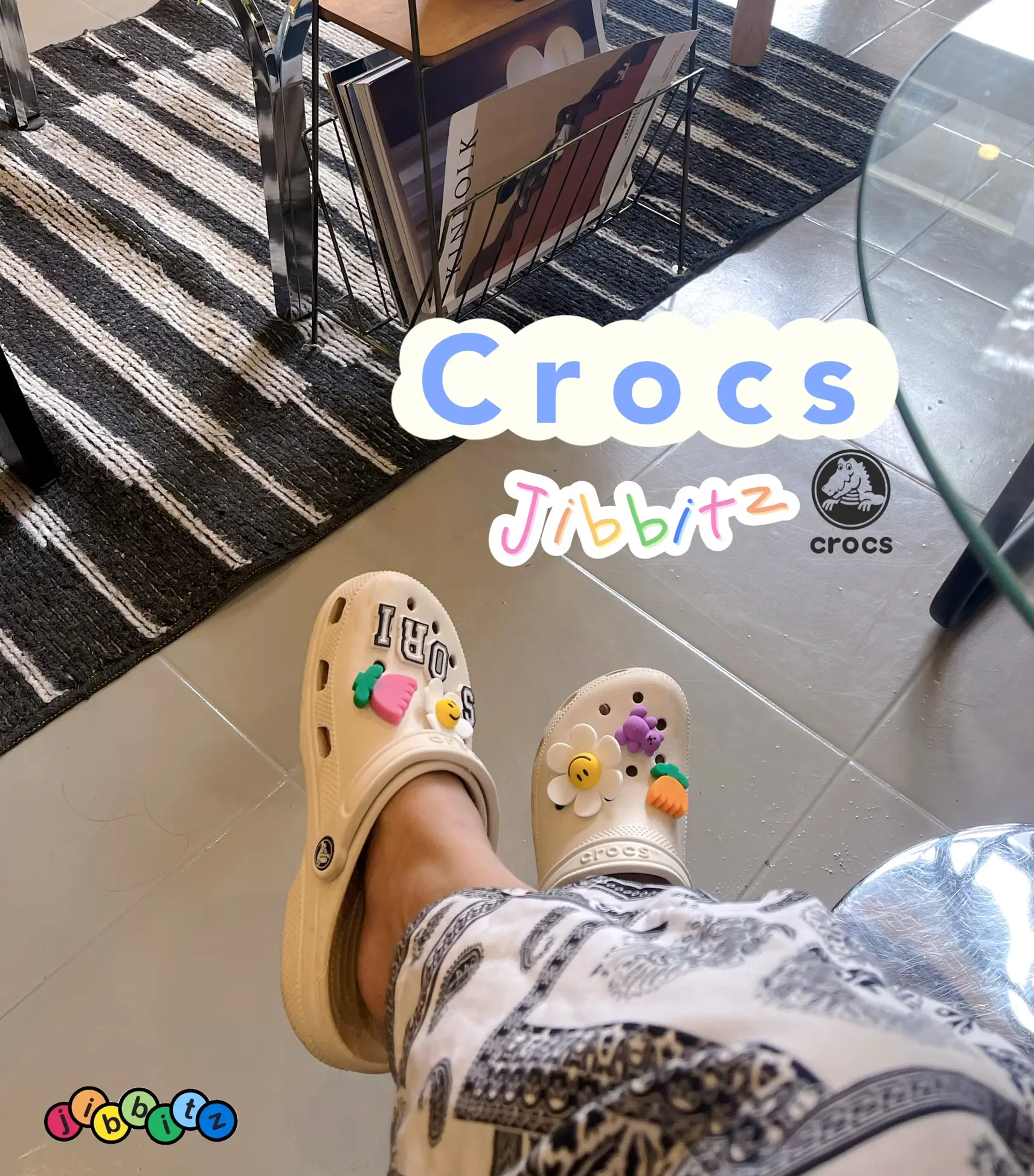 How to put in croc online jibbitz