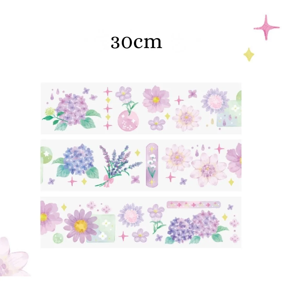 Cute Flowers Stickers, 50PCS Vinyl Spring Flower Indonesia
