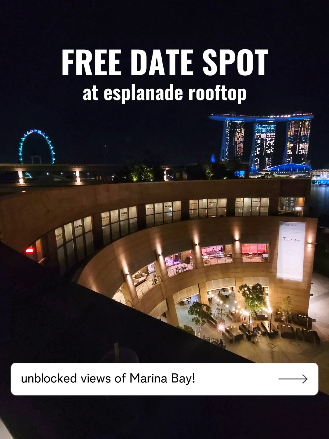 FREE DATE SPOT w views of Marina Bay?!'s images