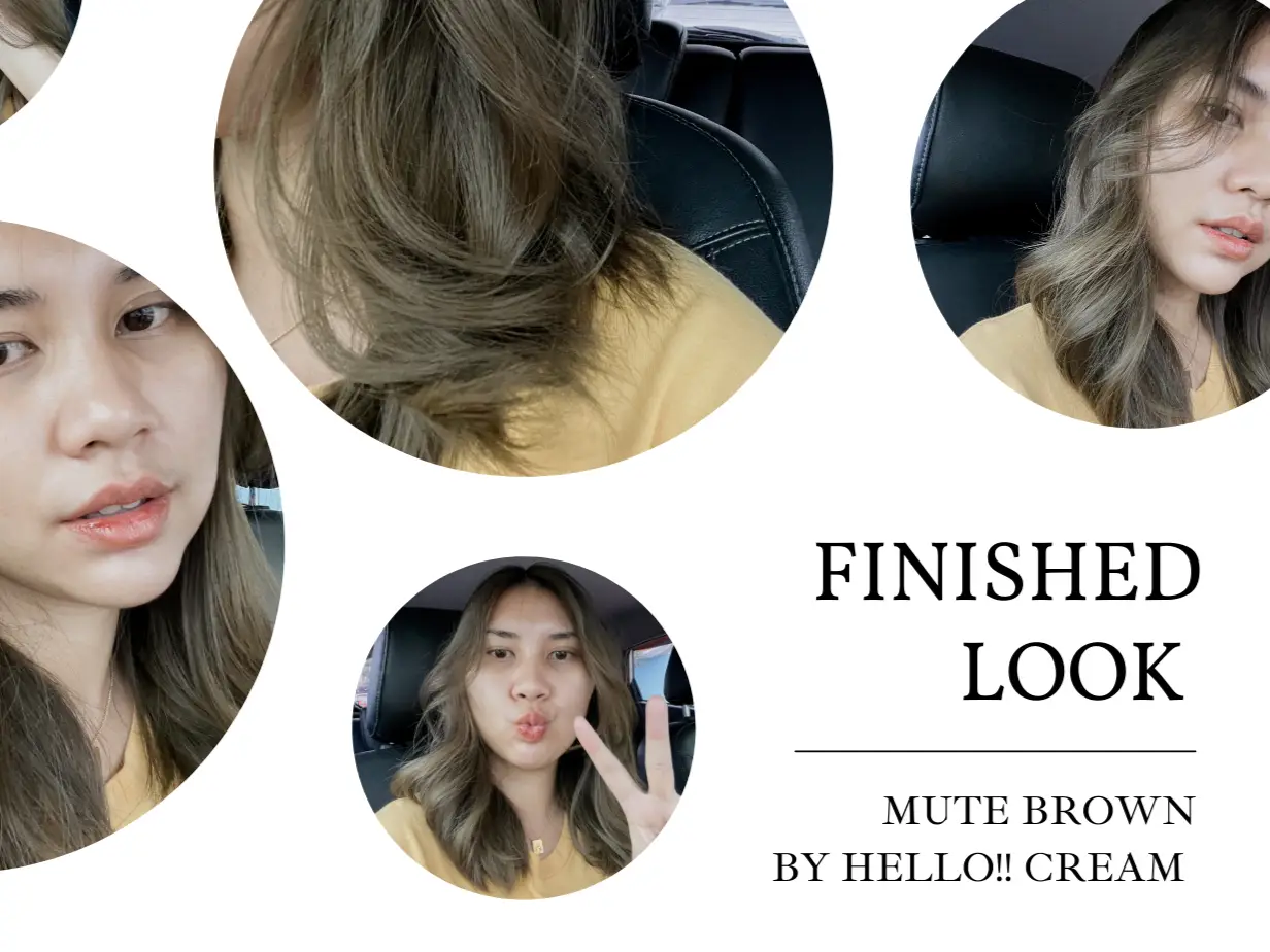 👩‍🦳เปลี่ยนลุคสวยๆงบหลักร้อย >>HELLO!! CREAM🤎สี Mute Brown แกลเลอรีที่