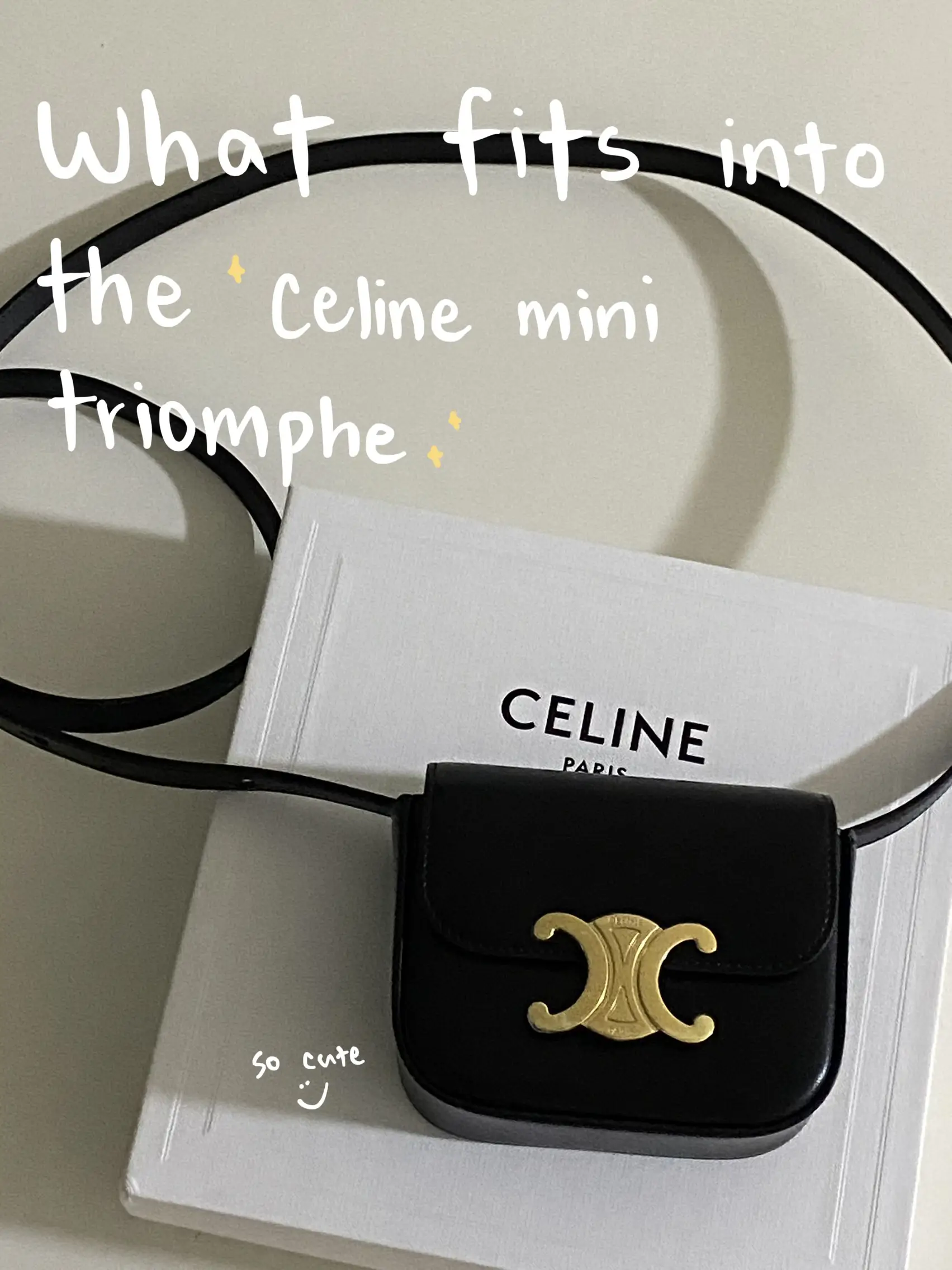 Céline Mini Triomphe Black ref.813895 - Joli Closet