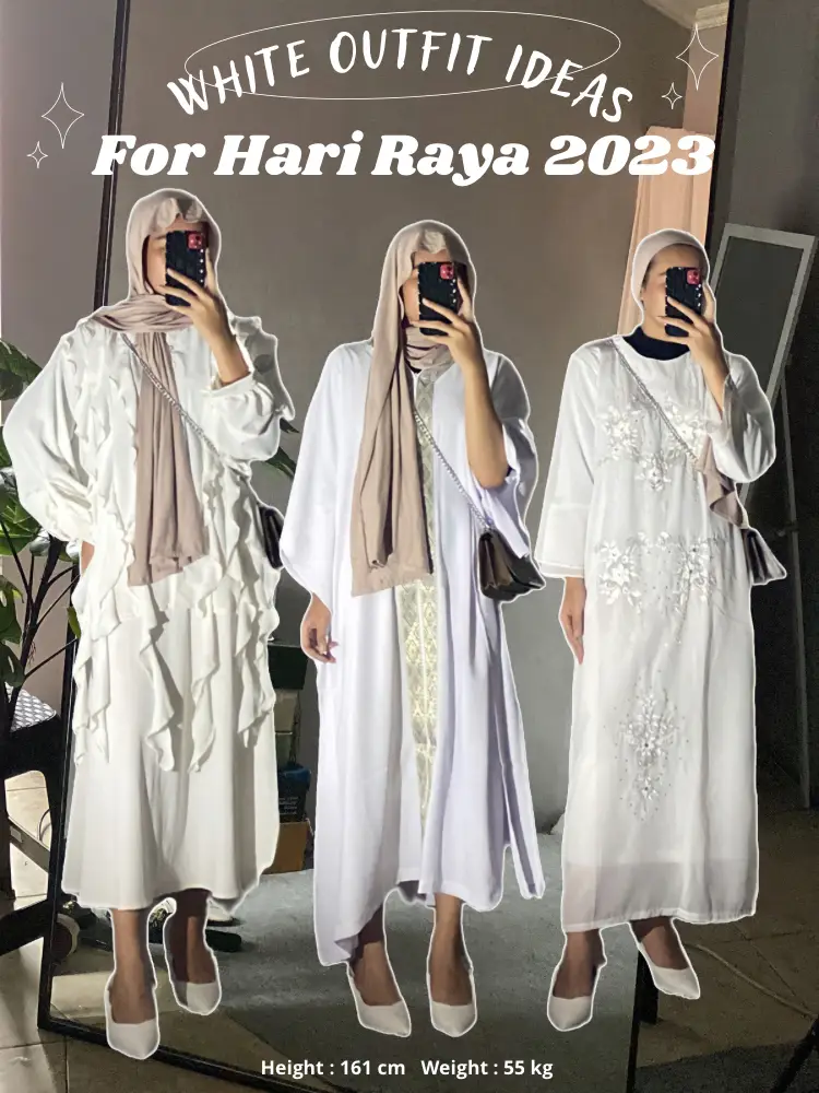 WHITE OUTFIT IDEAS FOR HARI RAYA 2023! | Selayayayaが投稿した