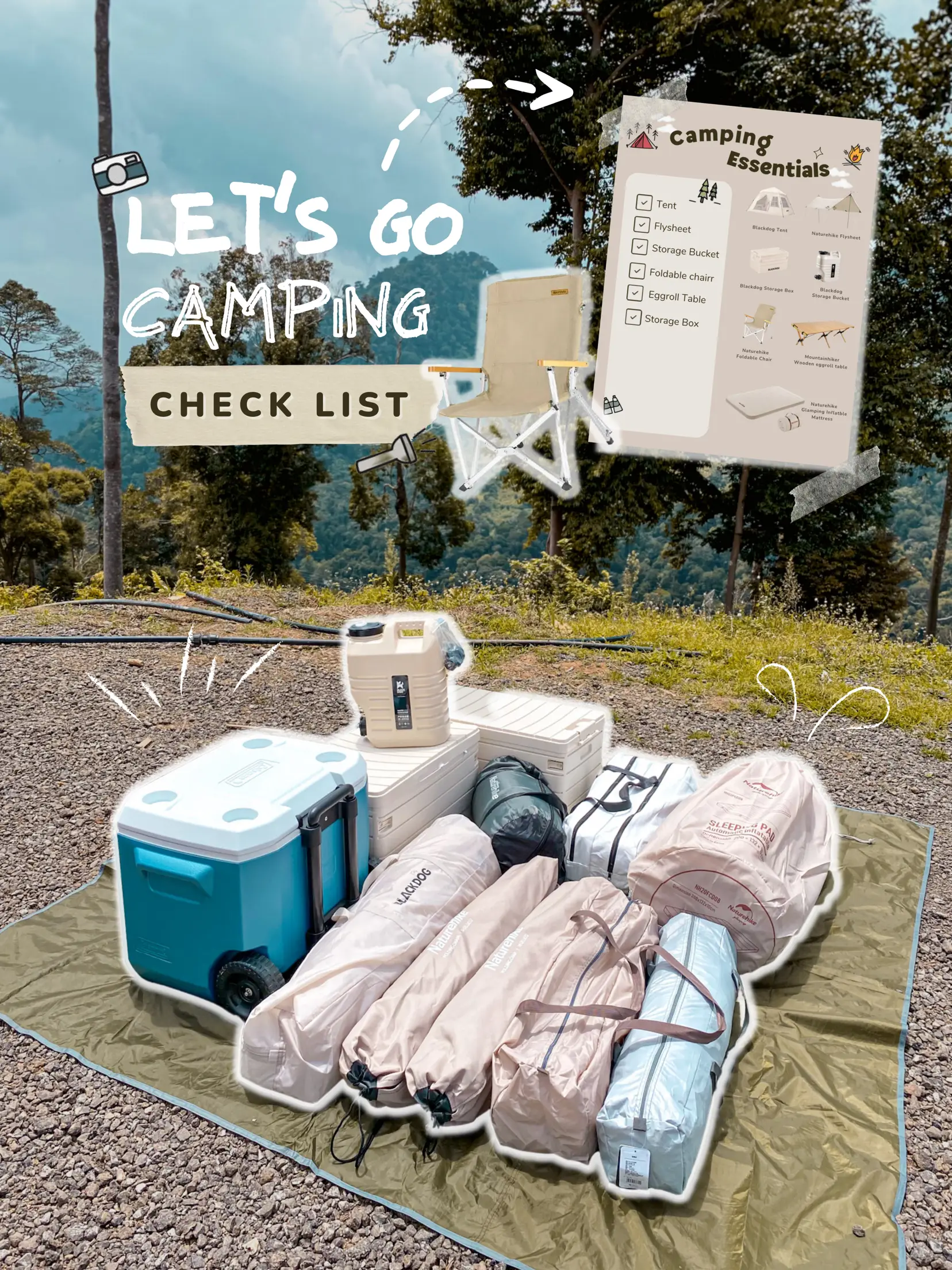 Outdoor Camping CheckList ⛺️, What to pack ?