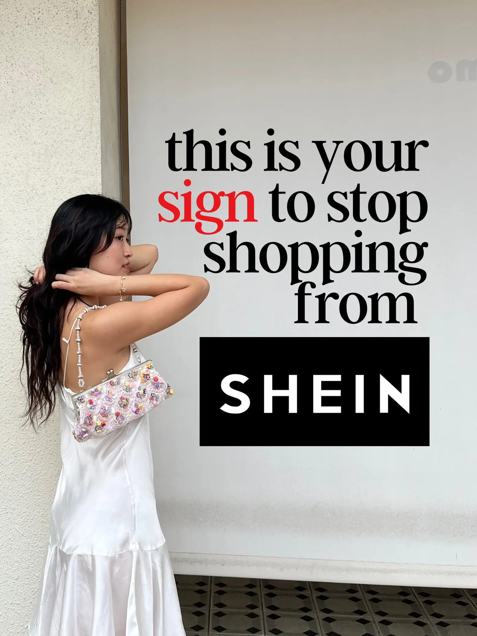 SHEIN EZwear Letter Graphic Sequin Heart Pattern Contrast Binding Tank Top  ⋆ Women's Store