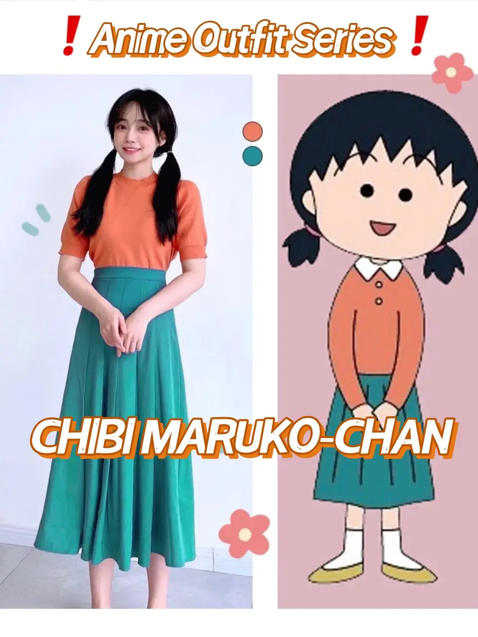 Anime outfit series❗️CHIBI MARUKO-CHAN | Galeri disiarkan oleh  Claresha.tips | Lemon8