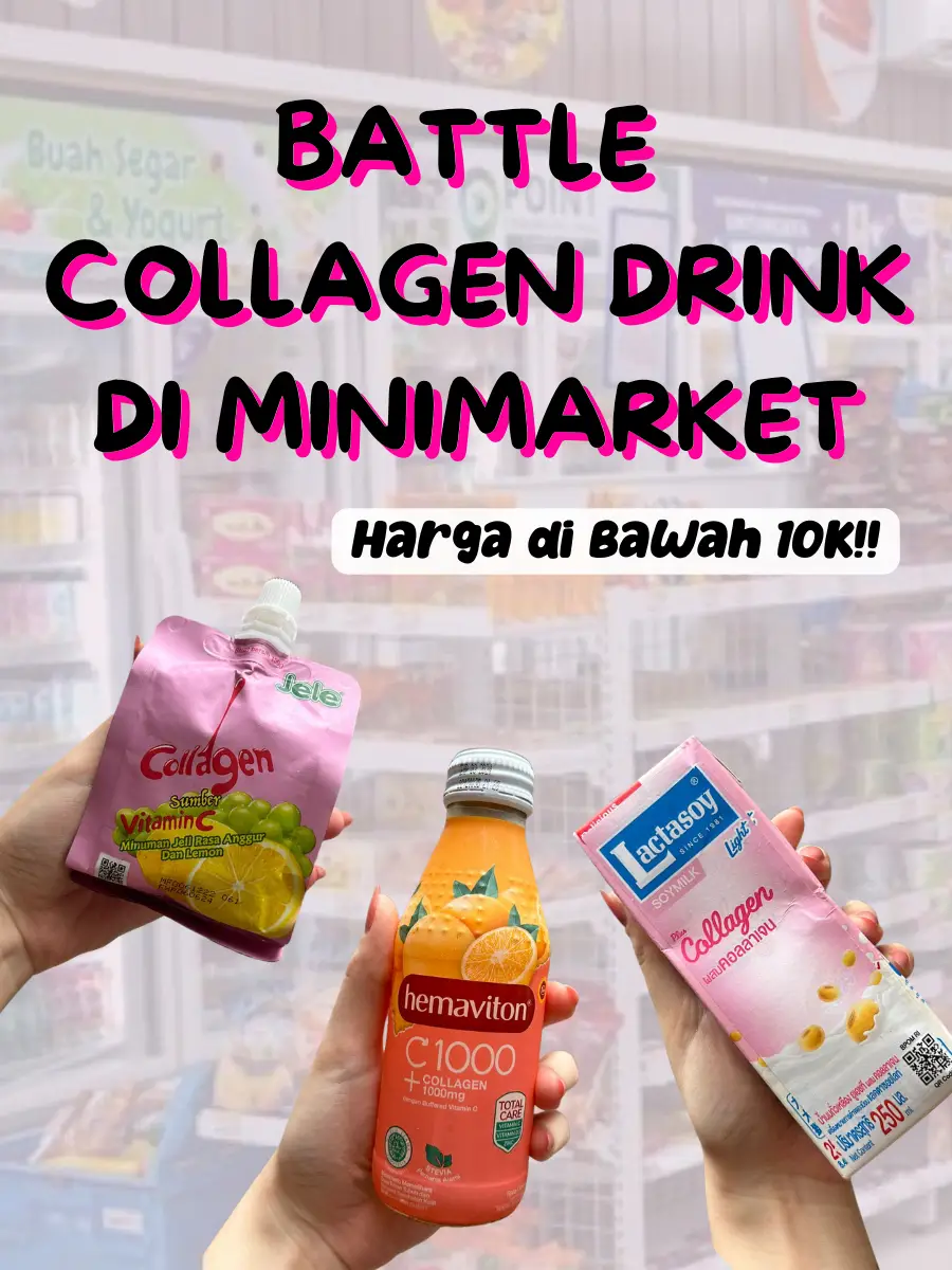 MINUMAN COLLAGEN MURAH DI MINIMARKET! ENAK GA YA? | Galeri Diposting ...