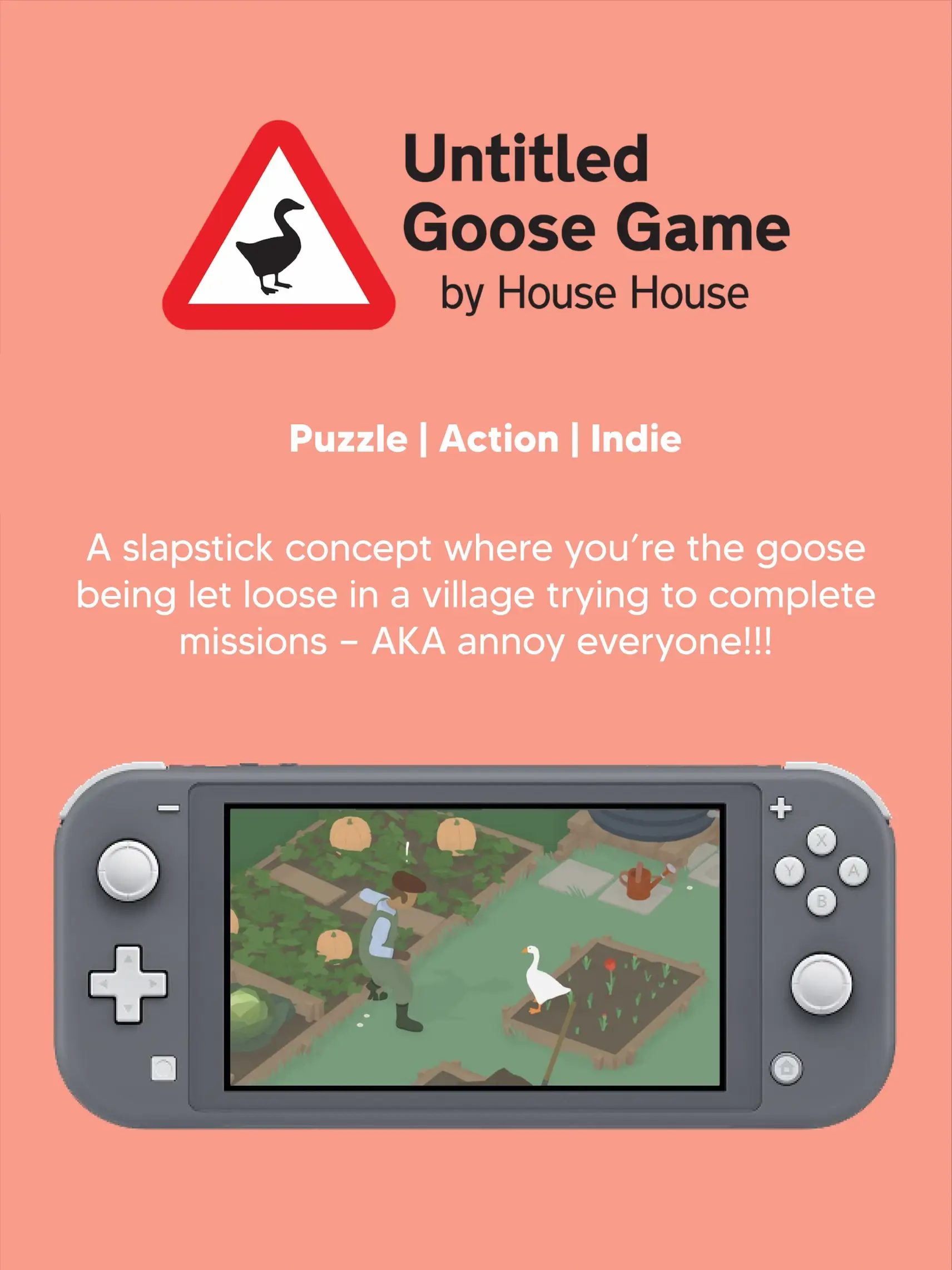 Untitled Goose Game (Nintendo Switch Digital Download) $14.99