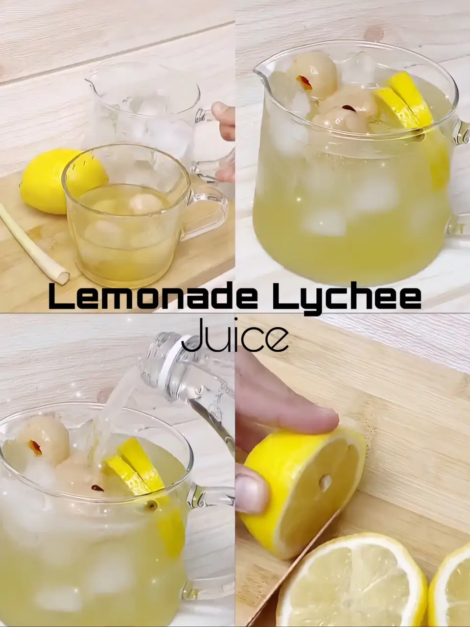 Your everyday thirst quencher is here! Make Lychee Lemonade with