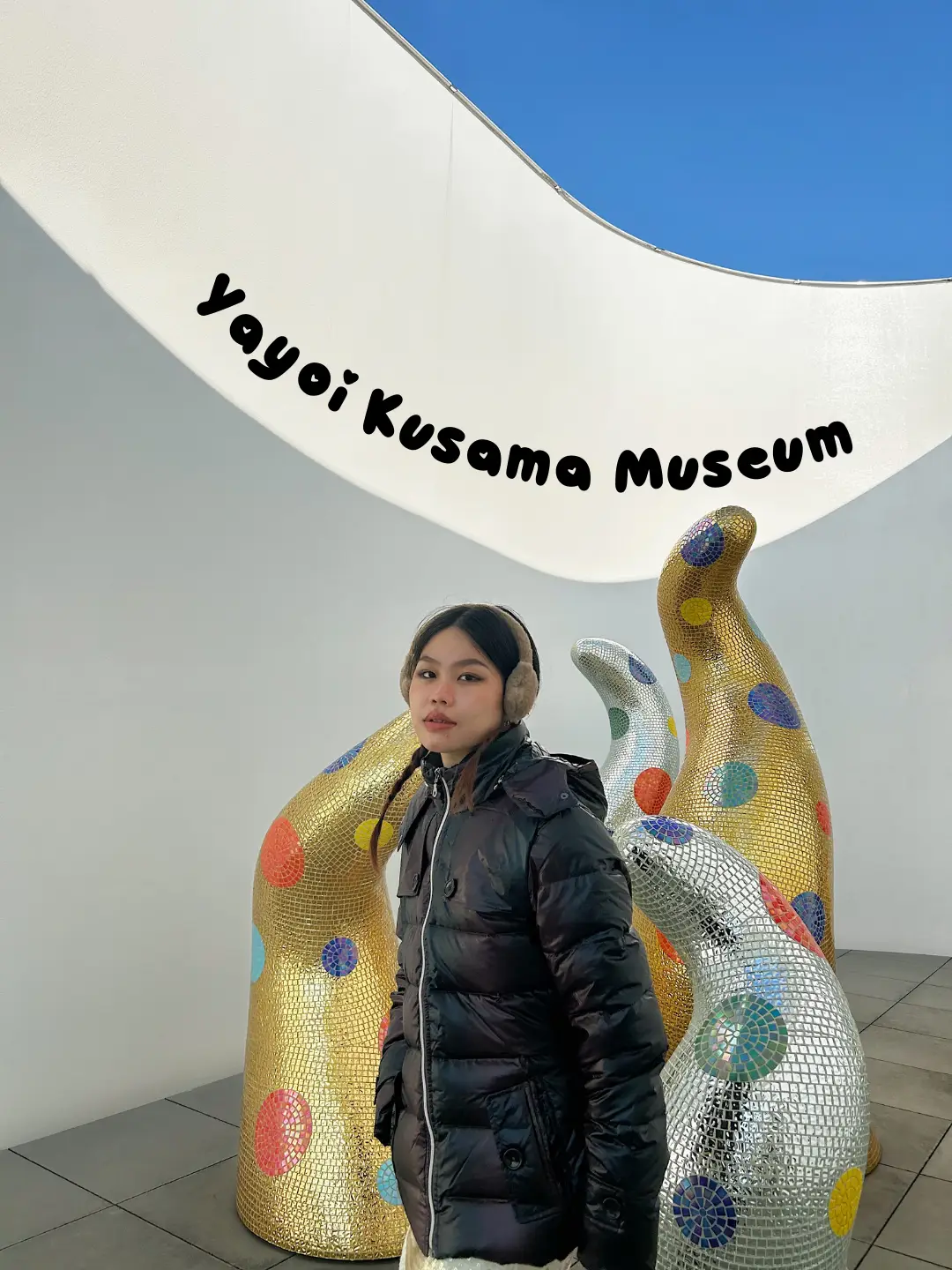 Inside the Yayoi Kusama Museum in Shinjuku Tokyo