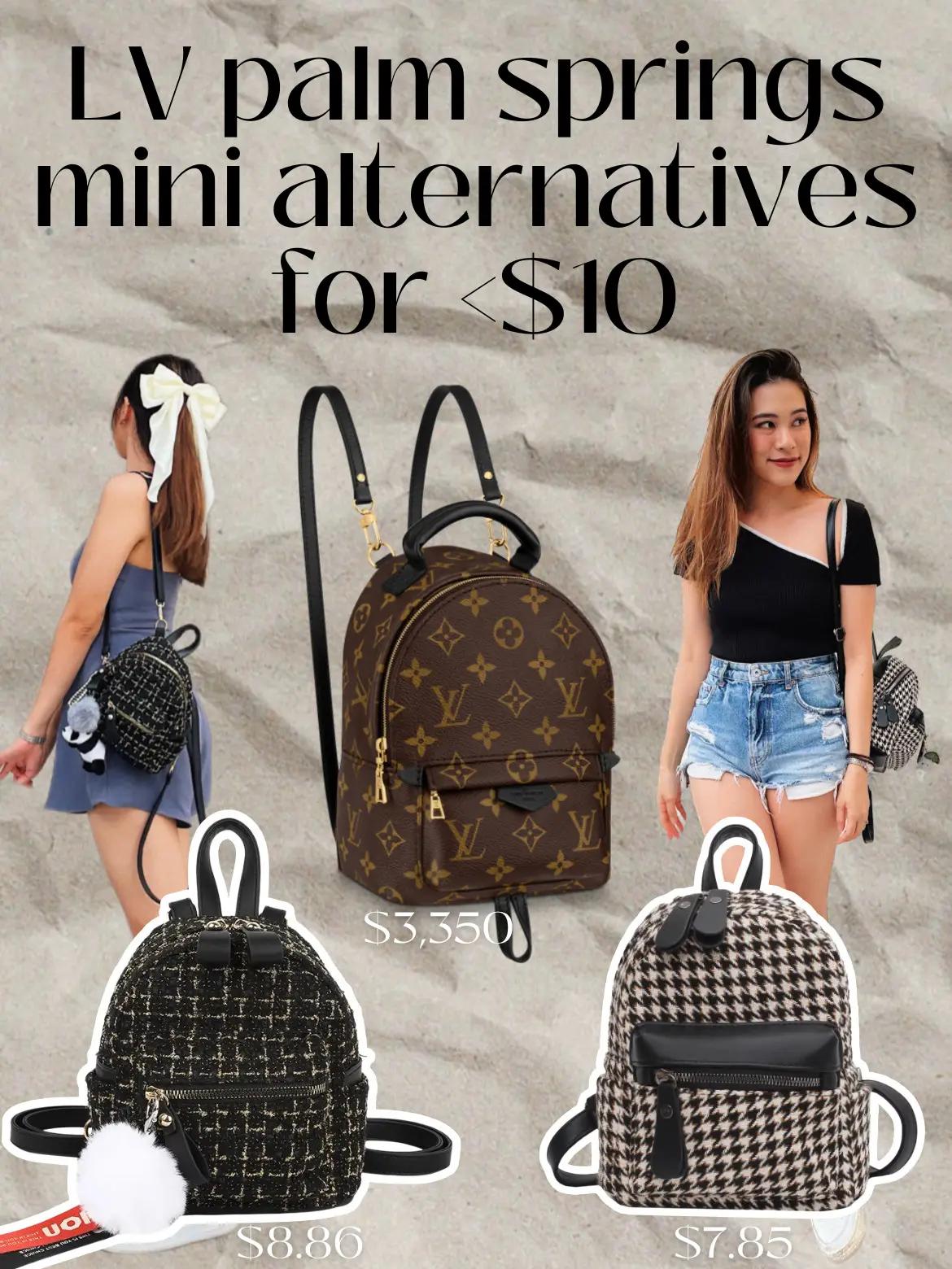 How to shorten your LOUIS VUITTON Palm Springs Mini Backpack in 3