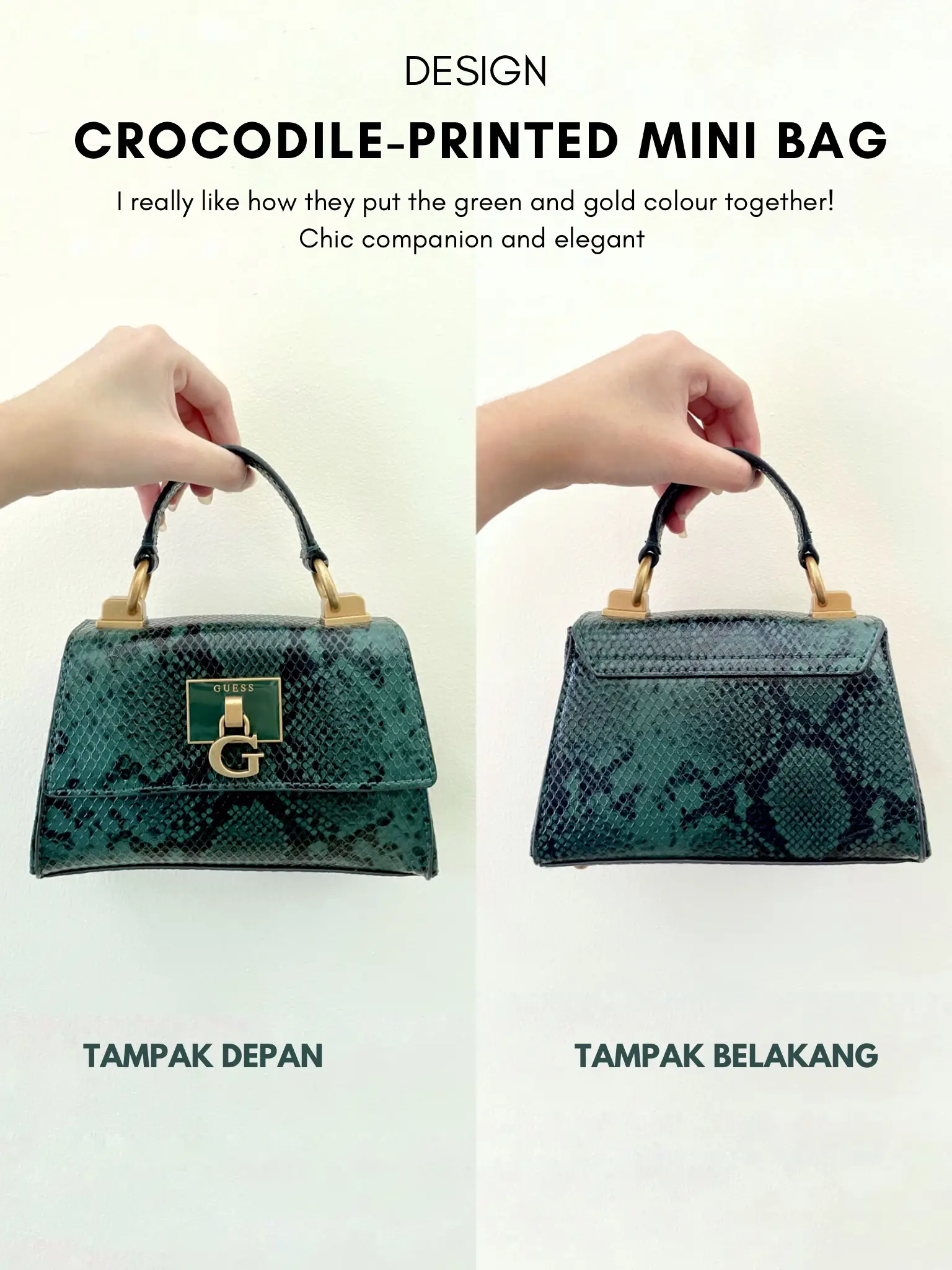 Review GUESS Stephi Micro-Mini Crossbody bag🫣💚